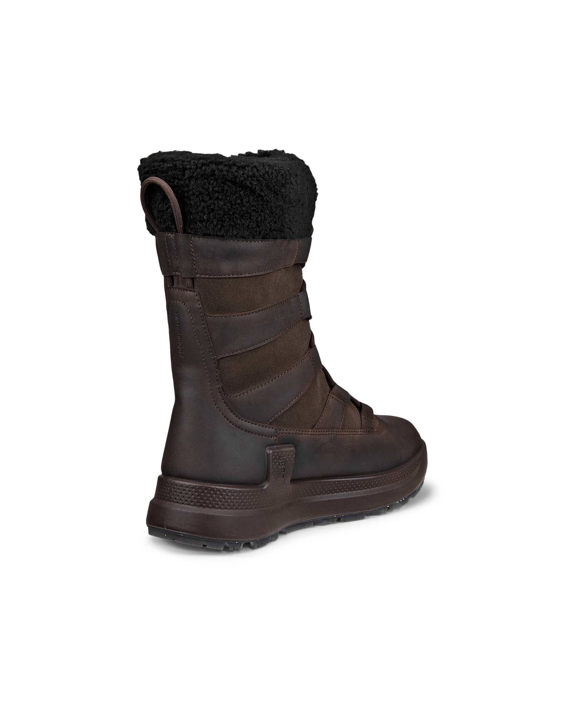 Botas impermeáveis inverno nobuck mulher ECCO® Solice - Castanho - Back