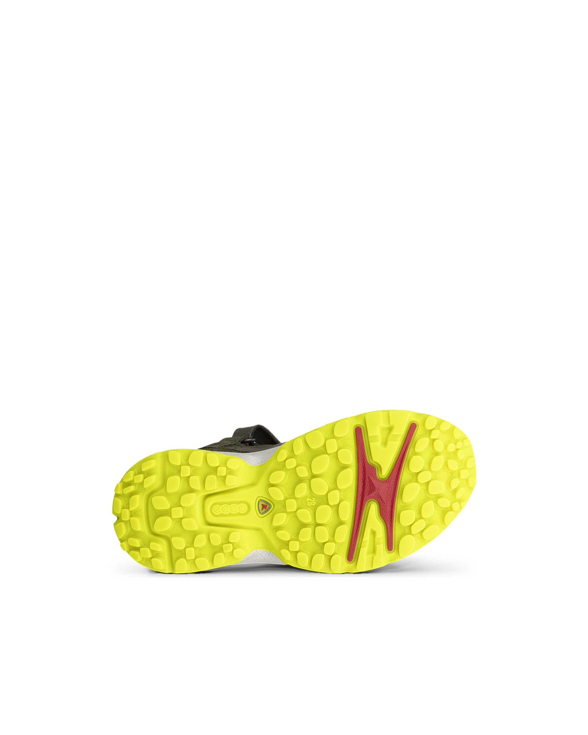 Detské kožené outdoorové členkové čižmy ECCO® RECEPTOR XP K - Zelená - Sole