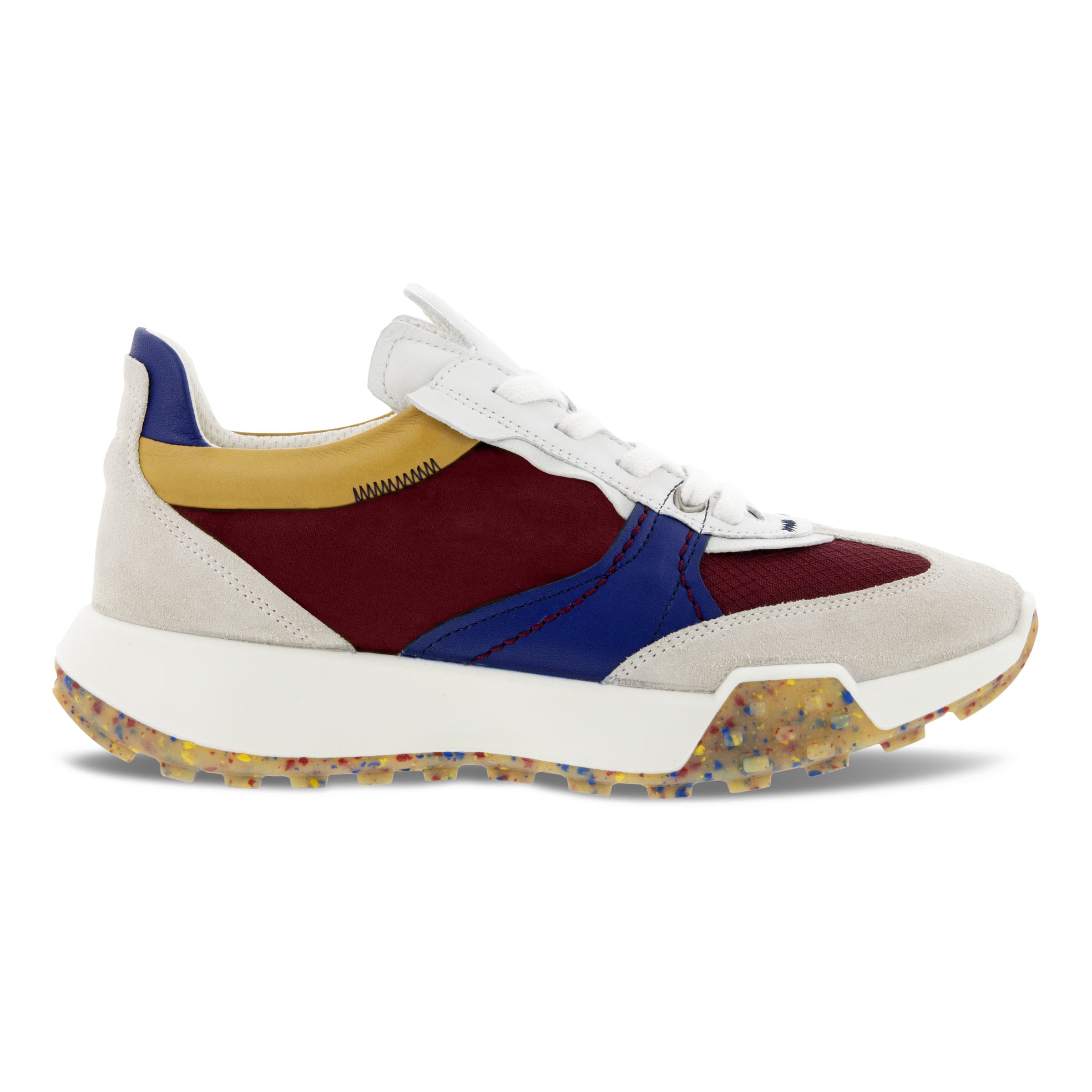 Women's ECCO® Retro Textile Sneaker - Multicolour - Outside