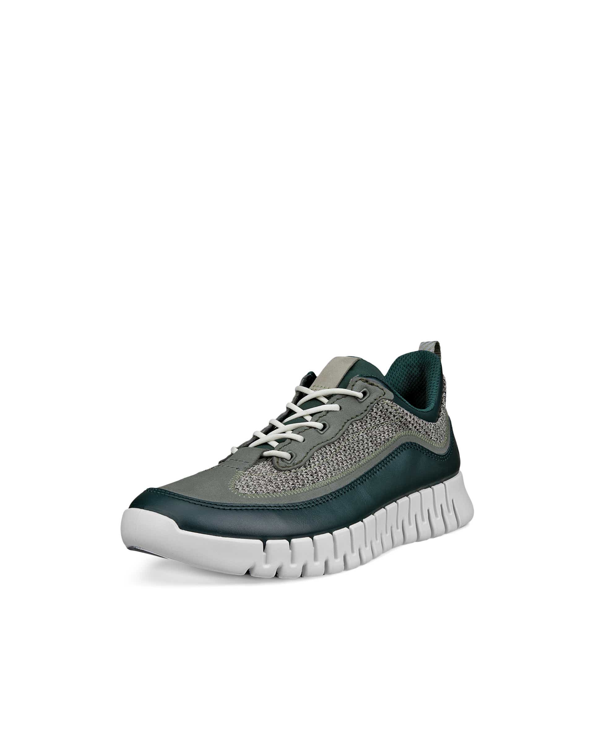 ECCO® GRUUV heren leren sneaker - Groen - Main