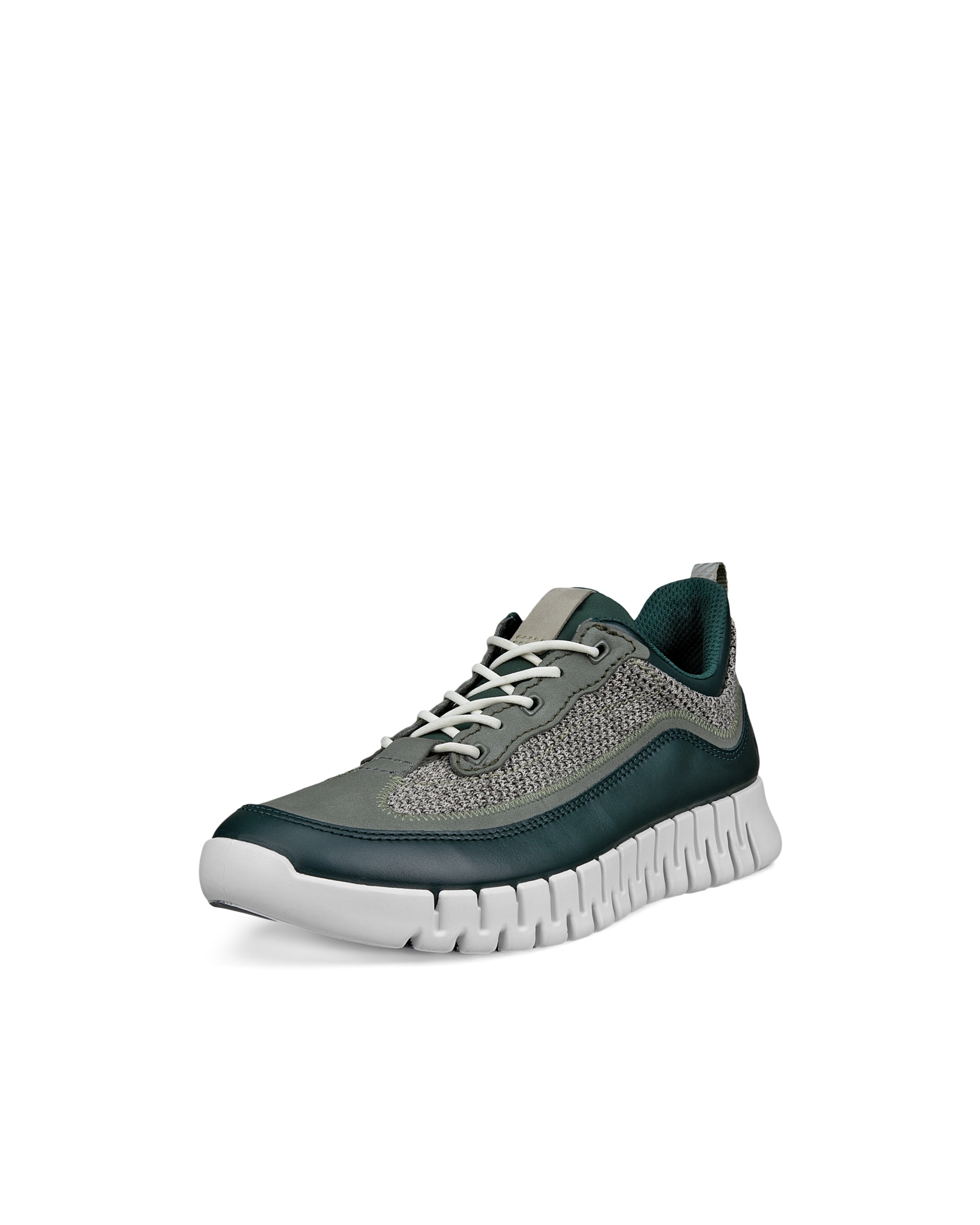 ECCO® GRUUV baskets en cuir pour homme - Vert - Main