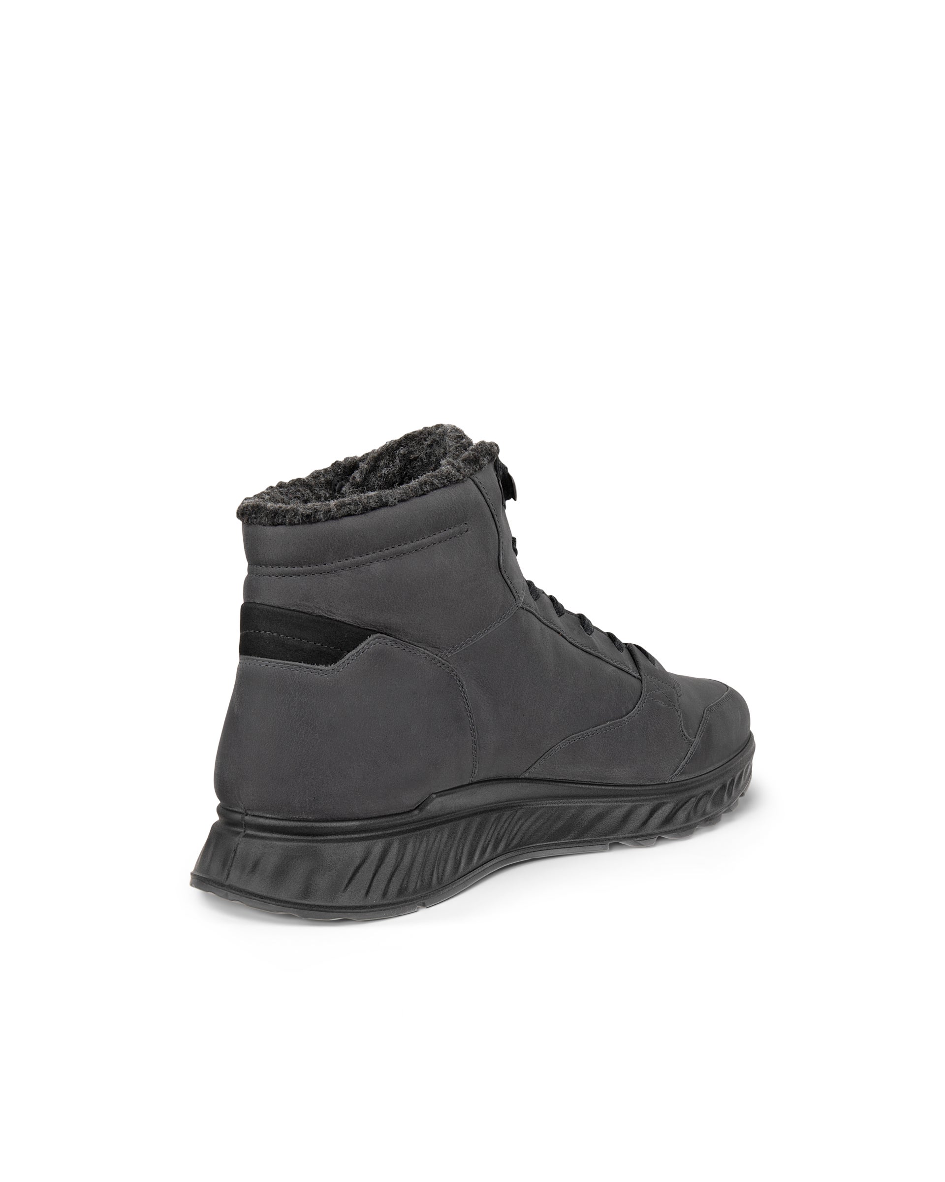 ECCO® EXOSTRIDE bottes en nubuck pour homme - Gris - Back