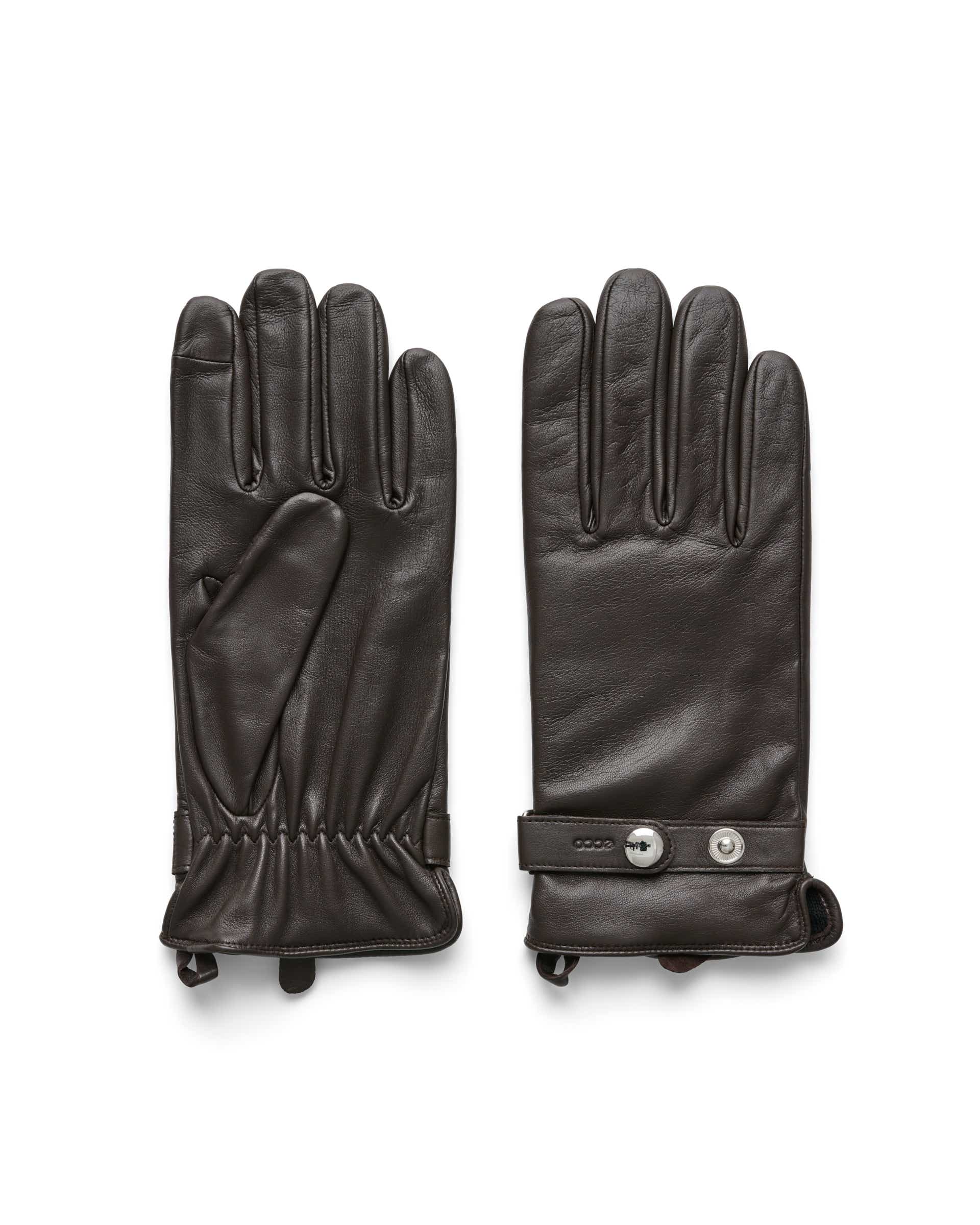 luvas de couro homem ECCO® Gloves - Castanho - Main