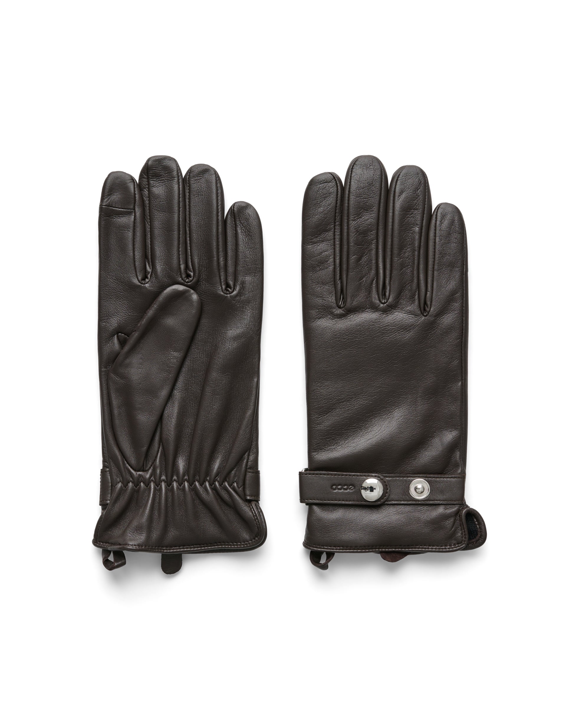 Moški usnjene rokavice ECCO® Gloves - Rjava - Main