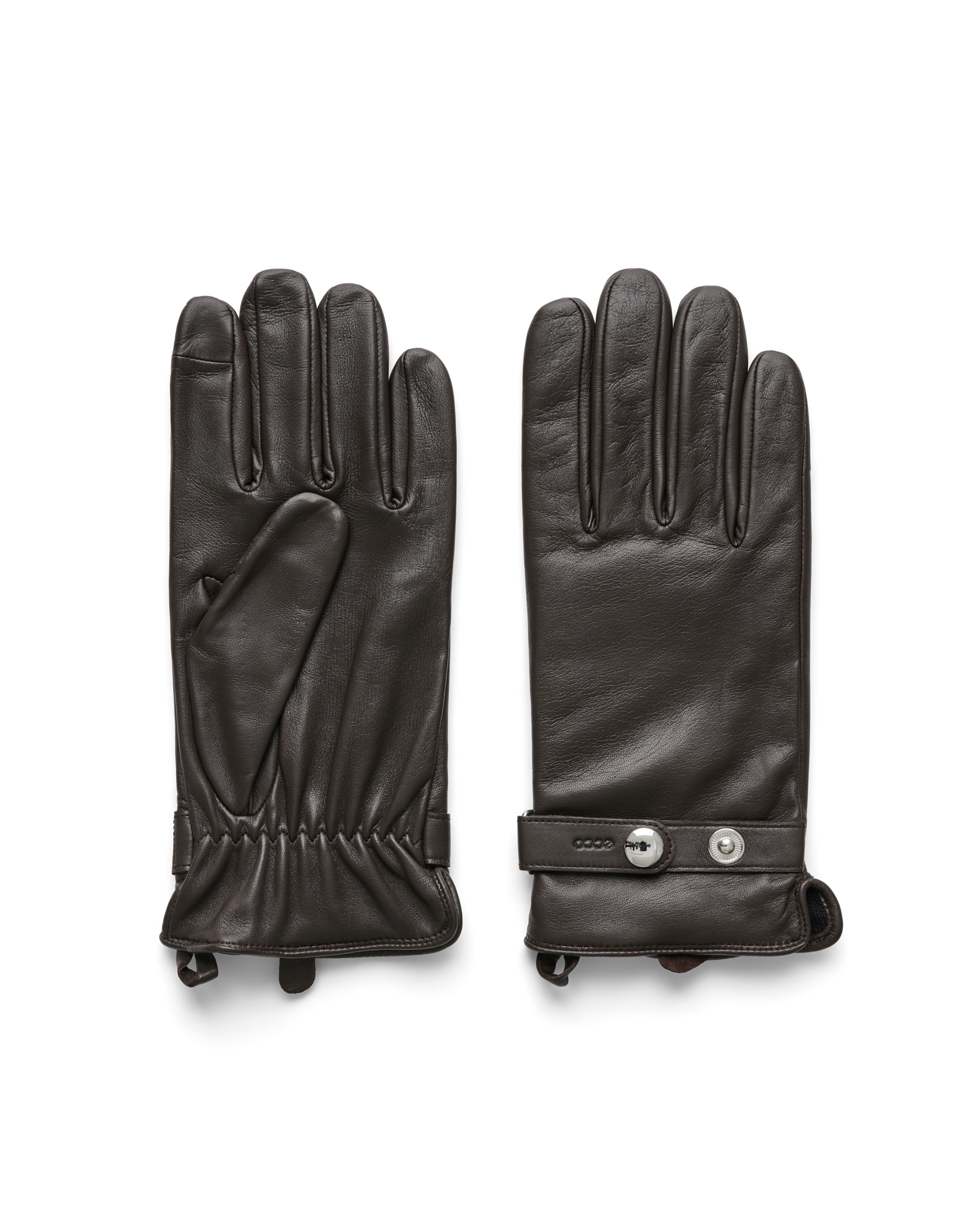luvas de couro homem ECCO® Gloves - Castanho - Main