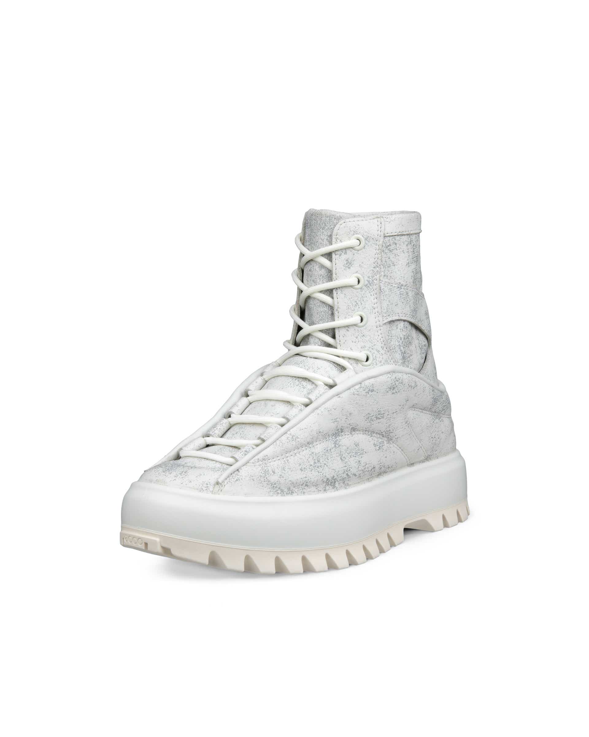 ECCO® Street Ace Ral7000 Dames halfhoge leren laars - Wit - Main