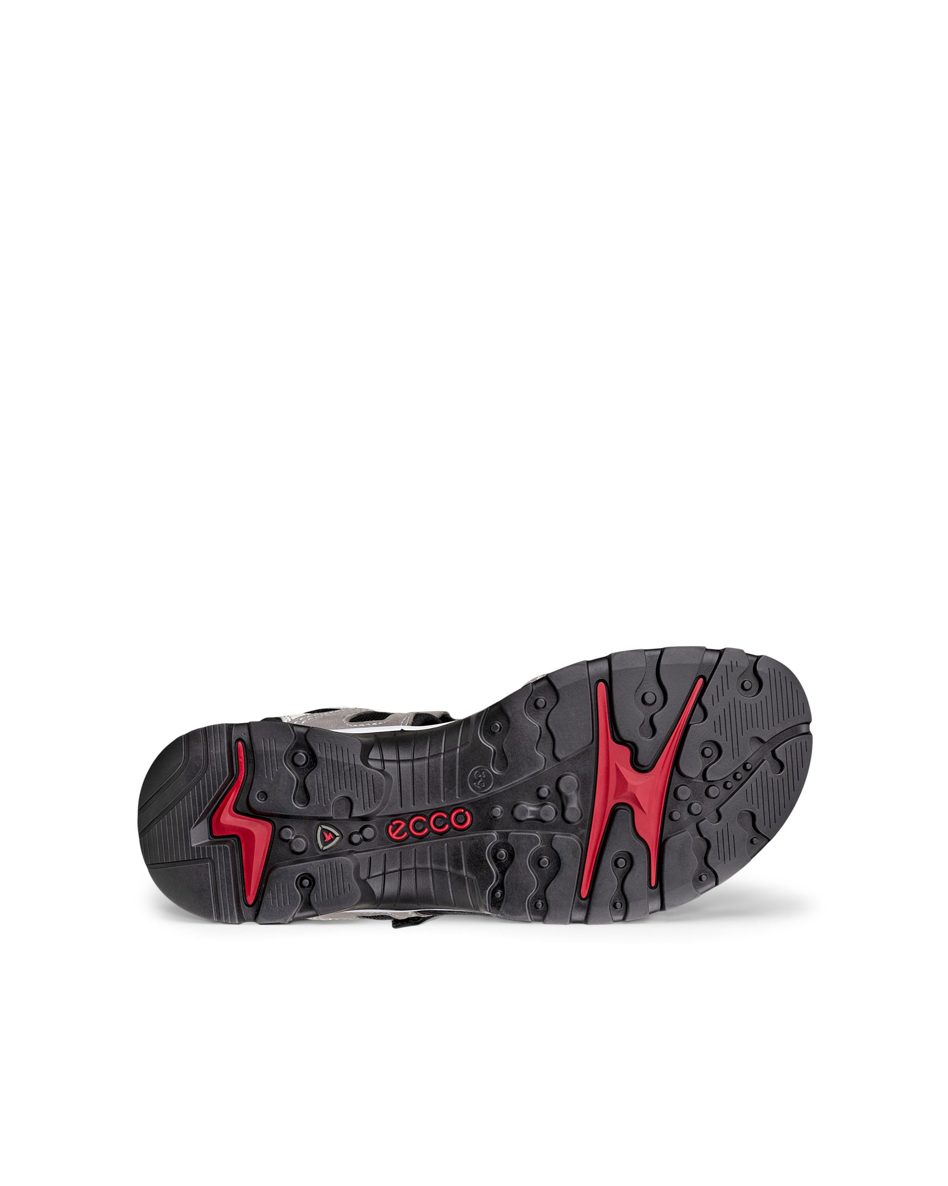 Women's ECCO® Offroad Yucatan Nubuck Walking Sandal - Grey - Sole