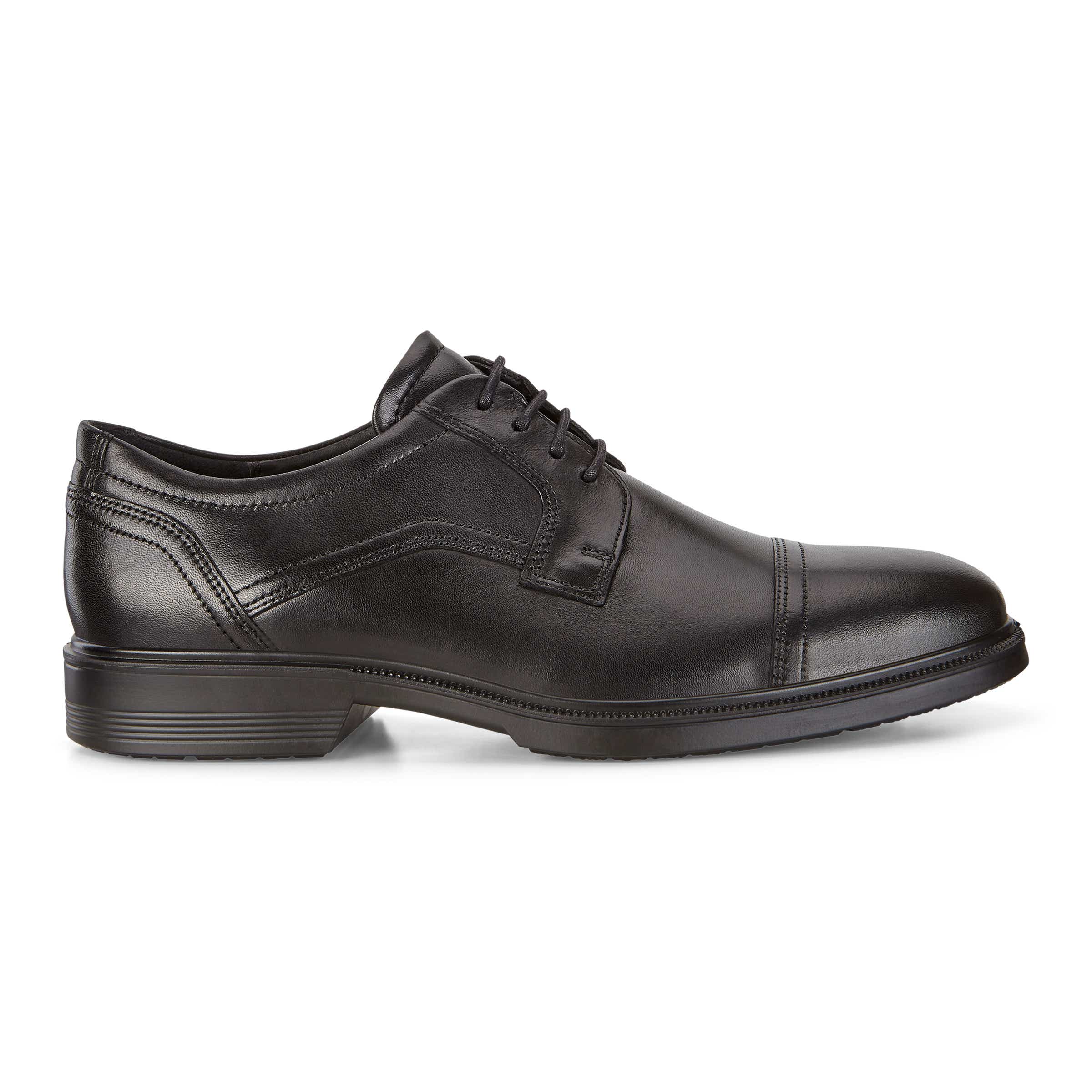 ECCO Lisbon Cap Toe Tie - Black - Outside