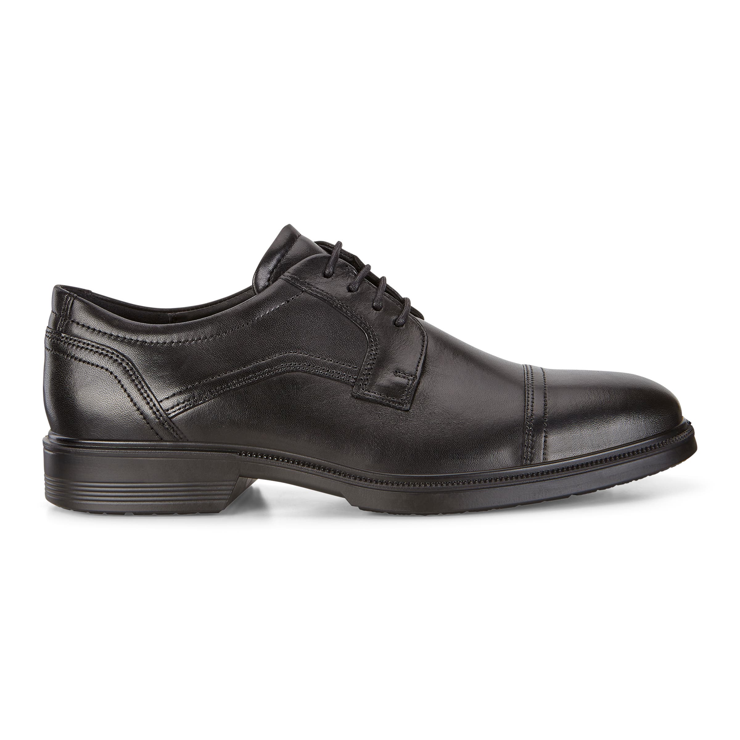 ECCO Lisbon Cap Toe Tie - Black - Outside