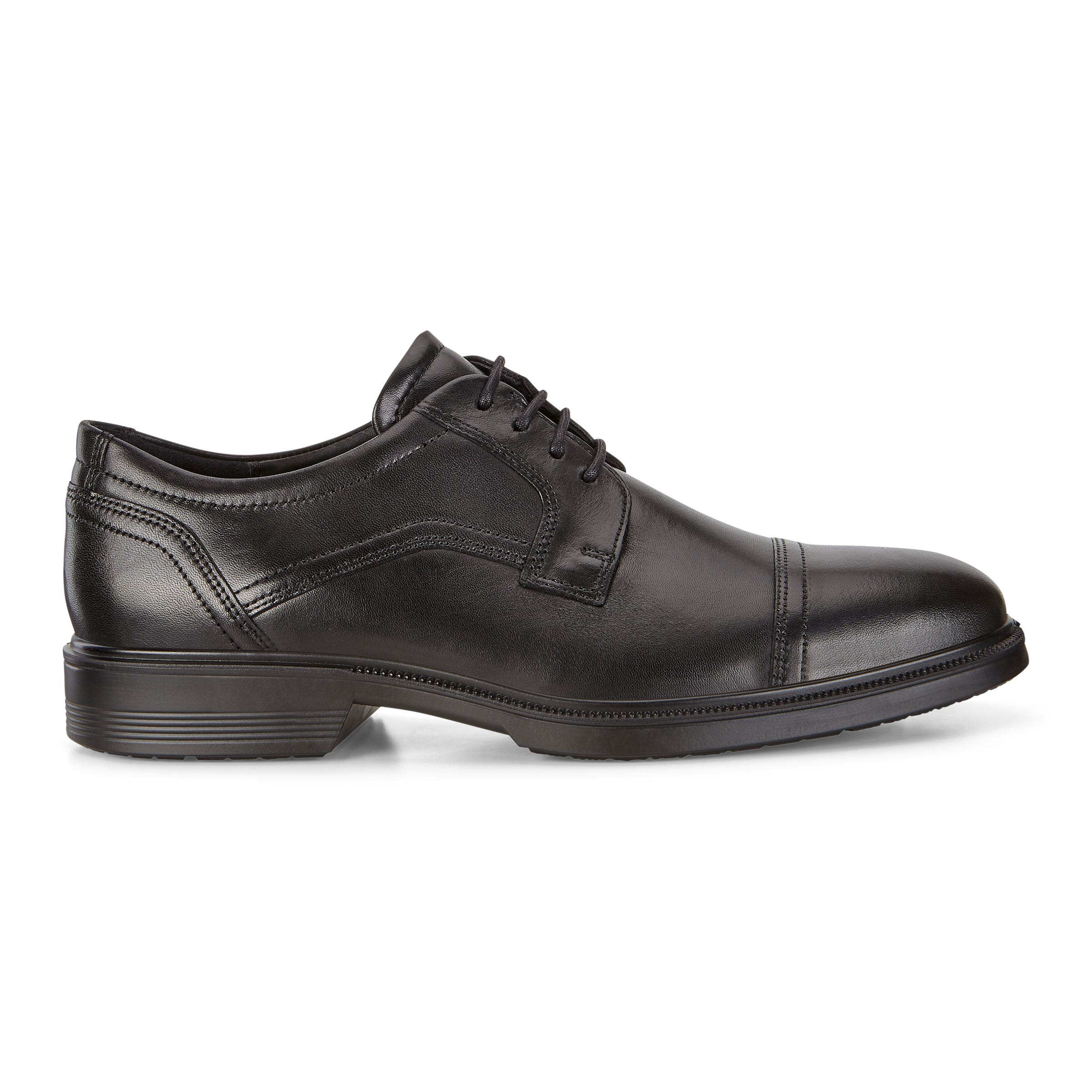 ECCO Lisbon Cap Toe Tie - Black - Outside