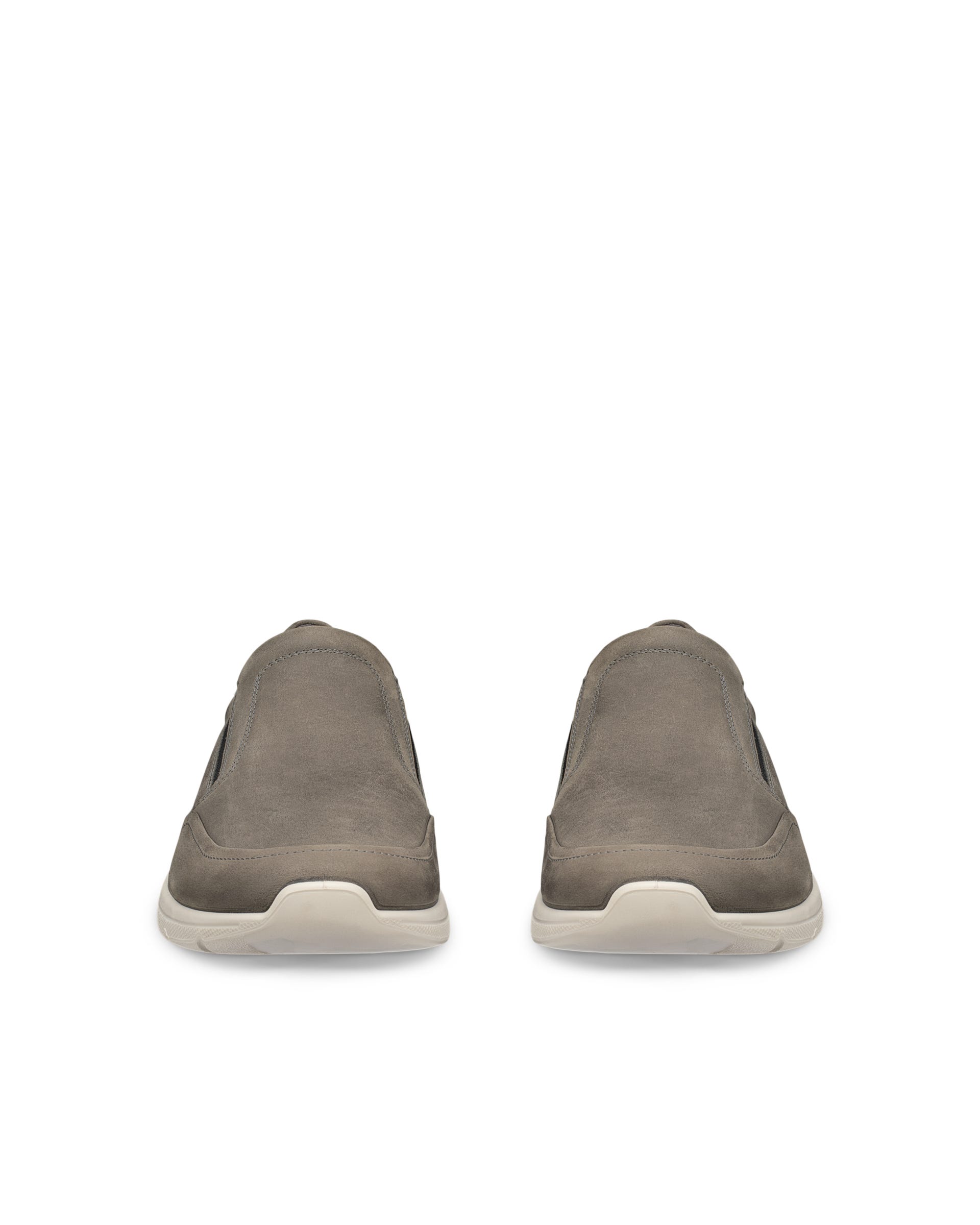 ECCO® IRVING Herren Nubuk-Slipper - Grau - Outside