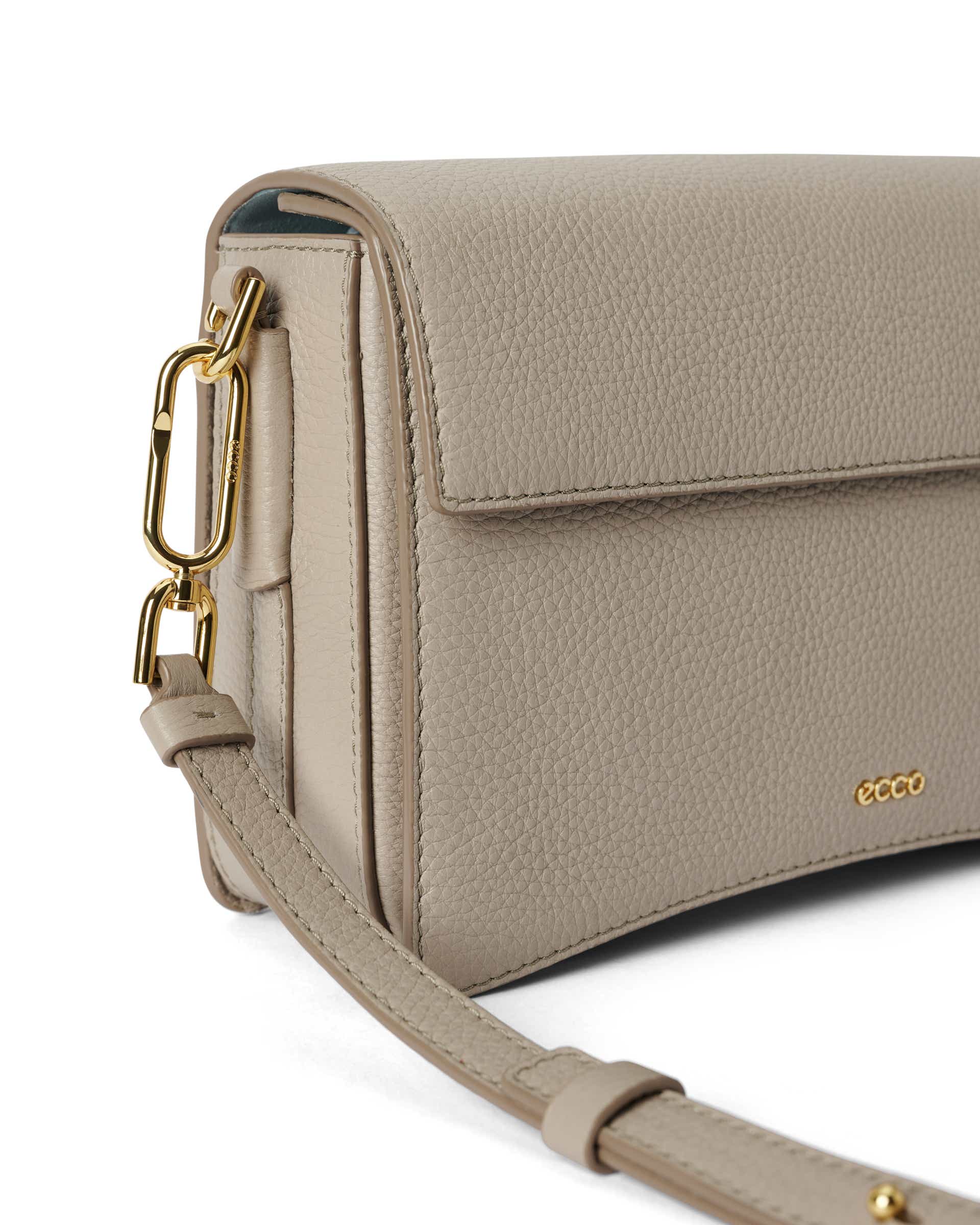 ECCO® Pinch Bag kožna torba preko ramena - Bež - Detail-1