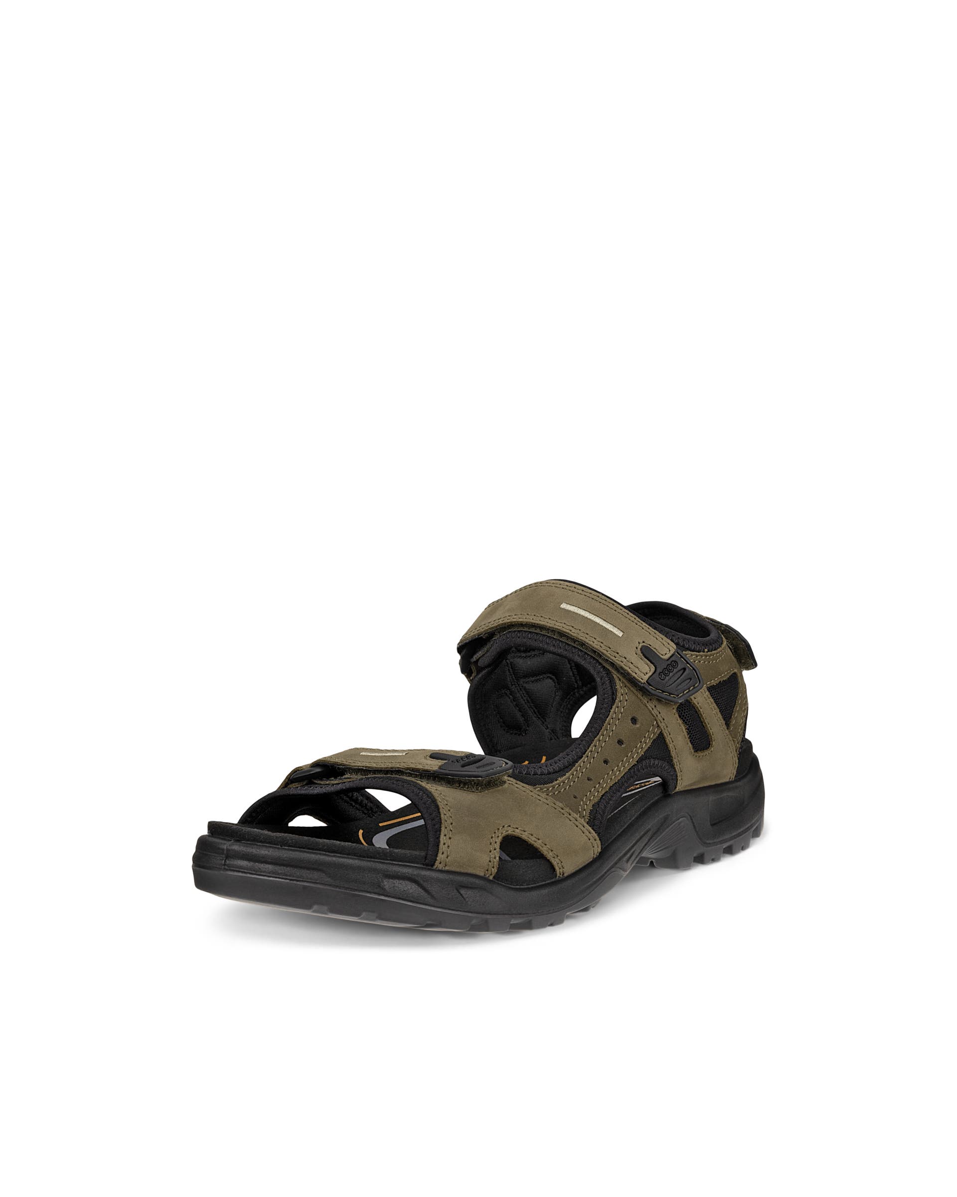 Men's ECCO® Offroad Nubuck Outdoor Sandal - Green - Main
