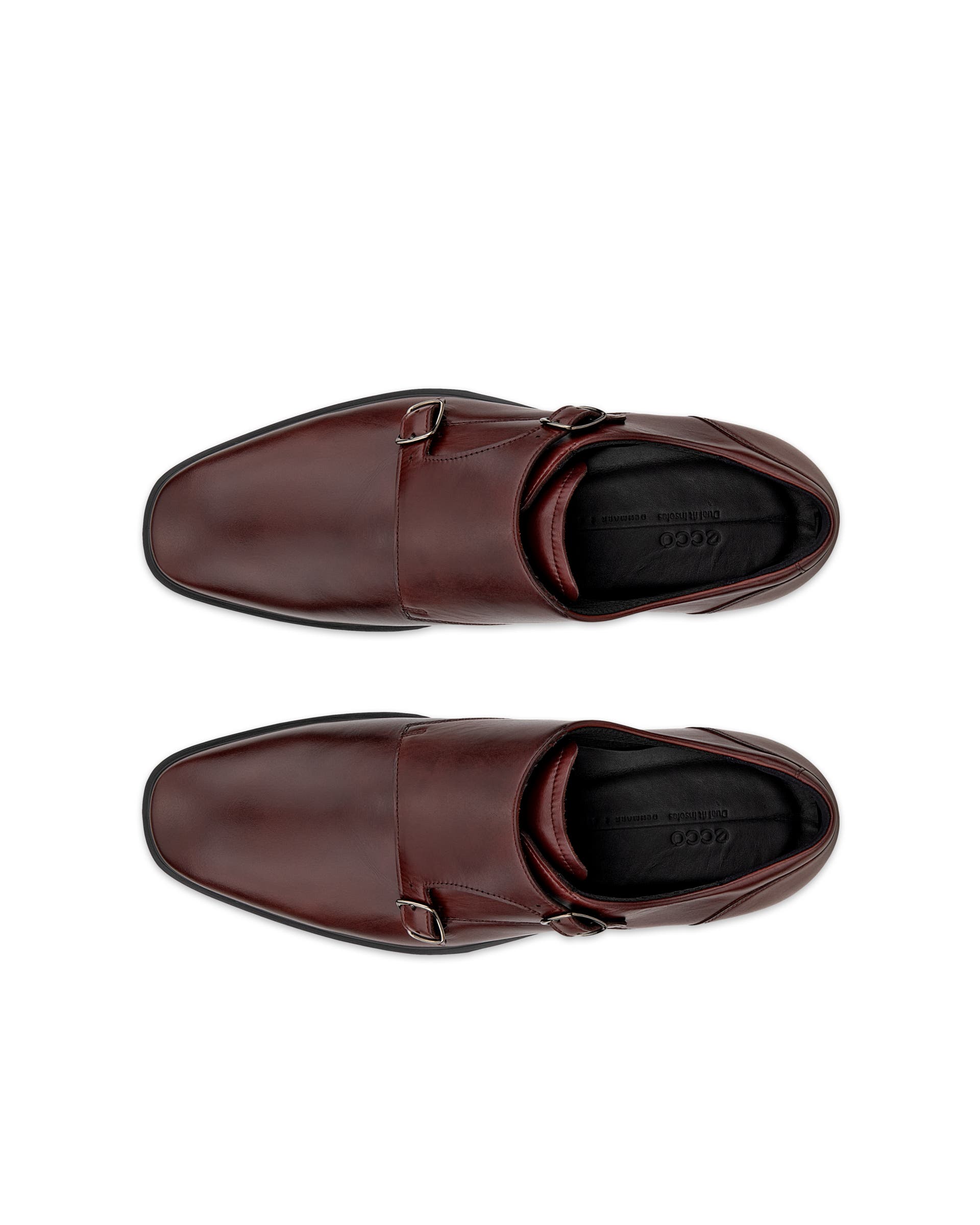 Męskie skórzane buty wizytowe monki ECCO® METROPOLE MILAN - Czerwony - Top left pair