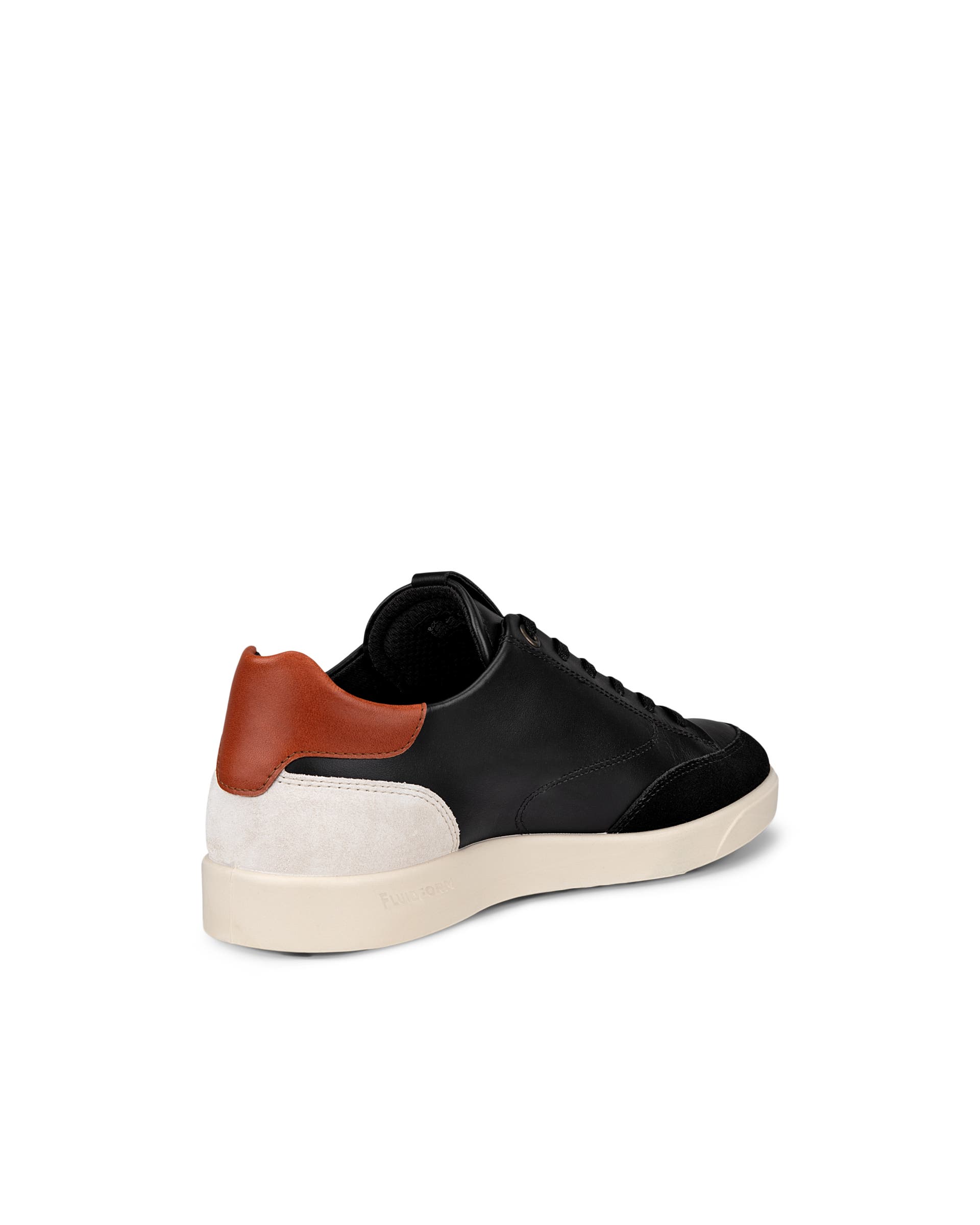 Women's ECCO® Street Lite Leather Sneaker - Black - Back
