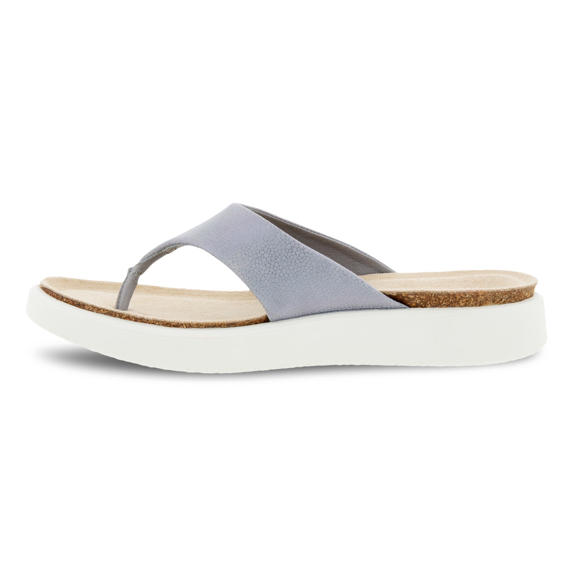 Women's ECCO® Corksphere Leather Sandal - Blue - Inside