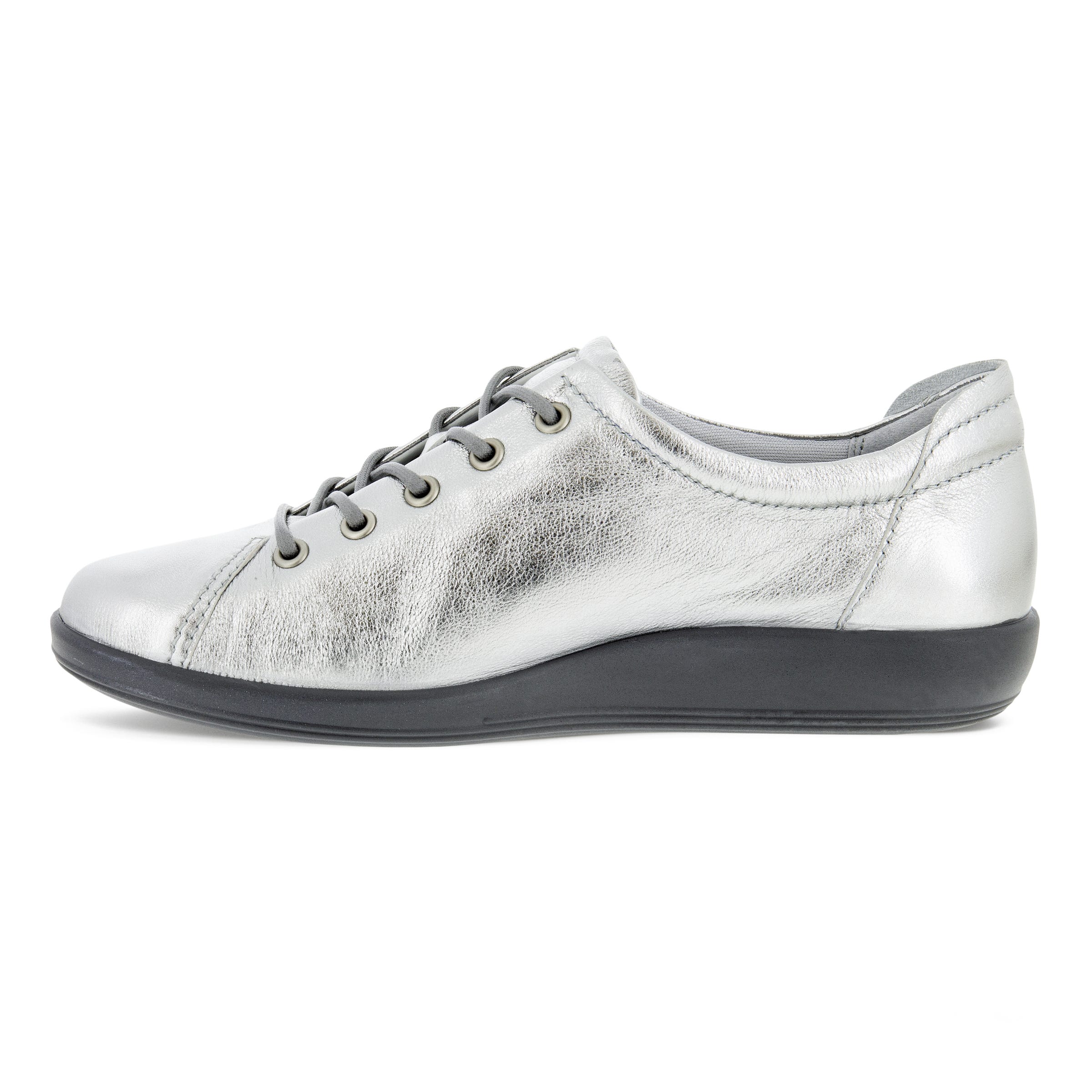 Women's ECCO® Soft 2.0 Leather Walking Shoe - Metallics - Inside