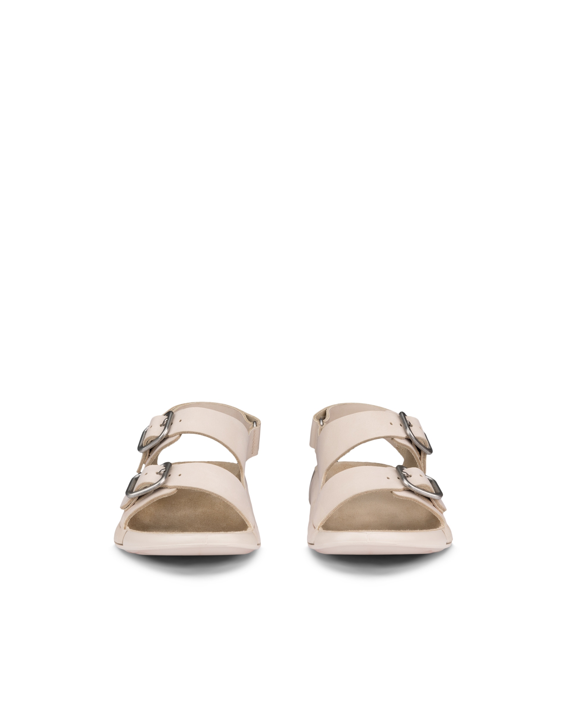 Dámské nubukové páskové sandály ECCO® Cozmo - Béžová - Front pair