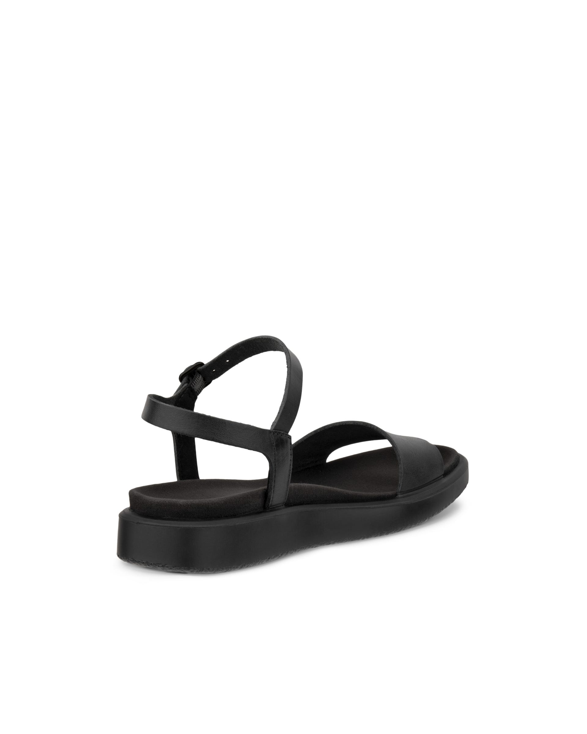 Sandale en cuir Flowt ECCO® pour femmes - Noir - Outside