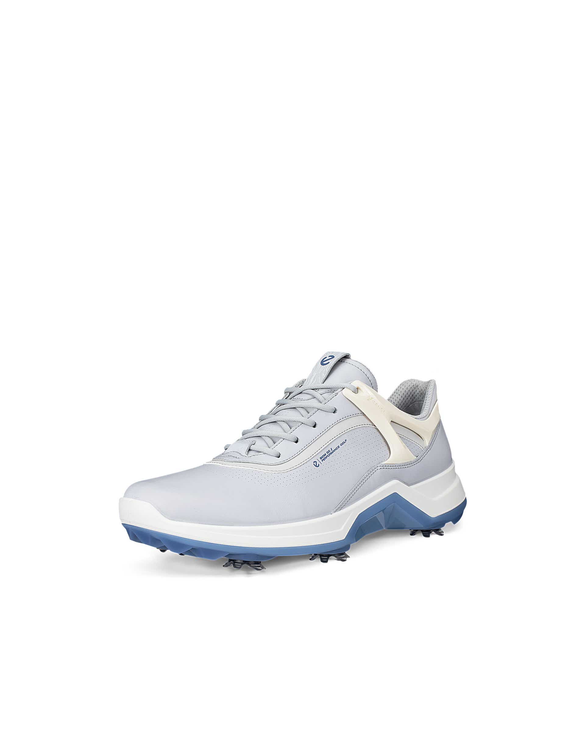 Men's ECCO® Golf Biom G5 Leather Cleated Waterproof Golf Shoe - Gray - Main