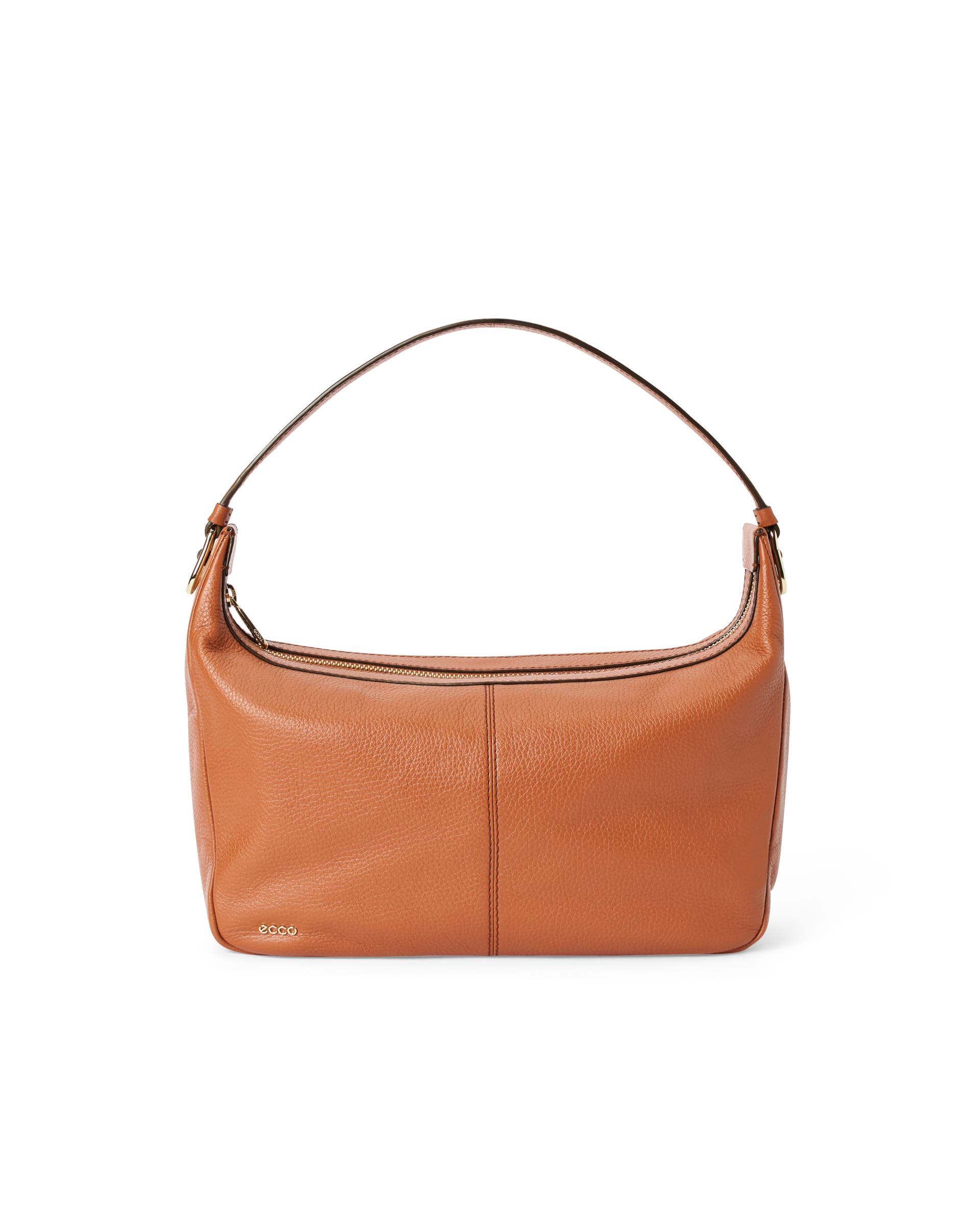 ECCO® Small Hobo Leather Shoulder & Crossbody Bag - Brown - Main