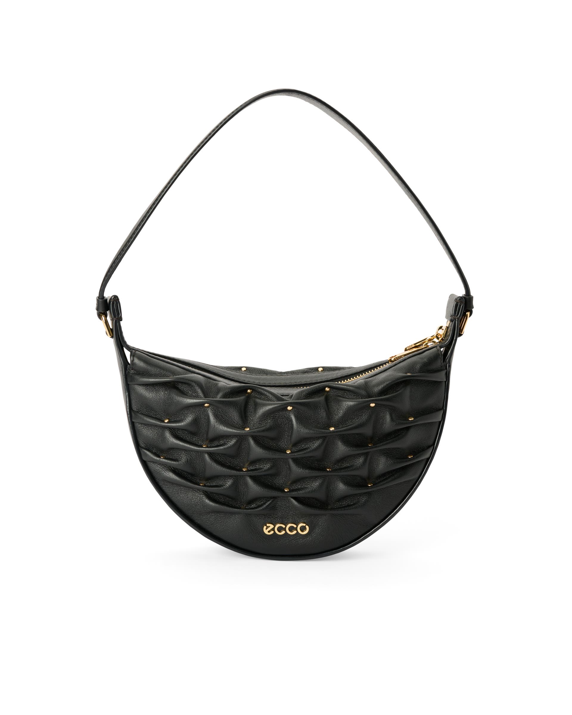 Mala hobo couro ECCO® Fortune Bag - Preto - Main