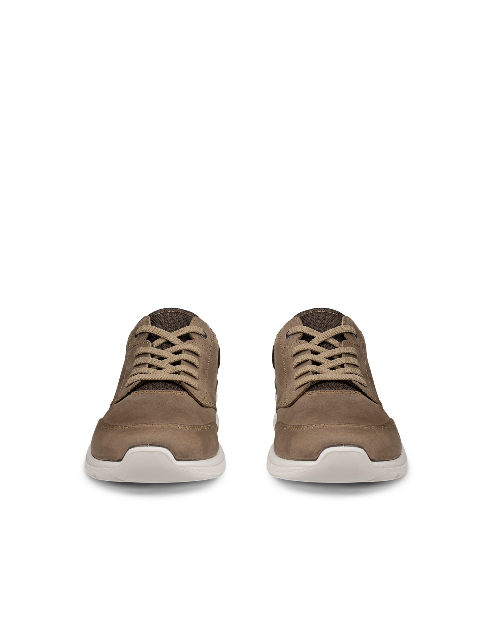 ECCO® IRVING heren nubuck veterschoen - Bruin - Front pair