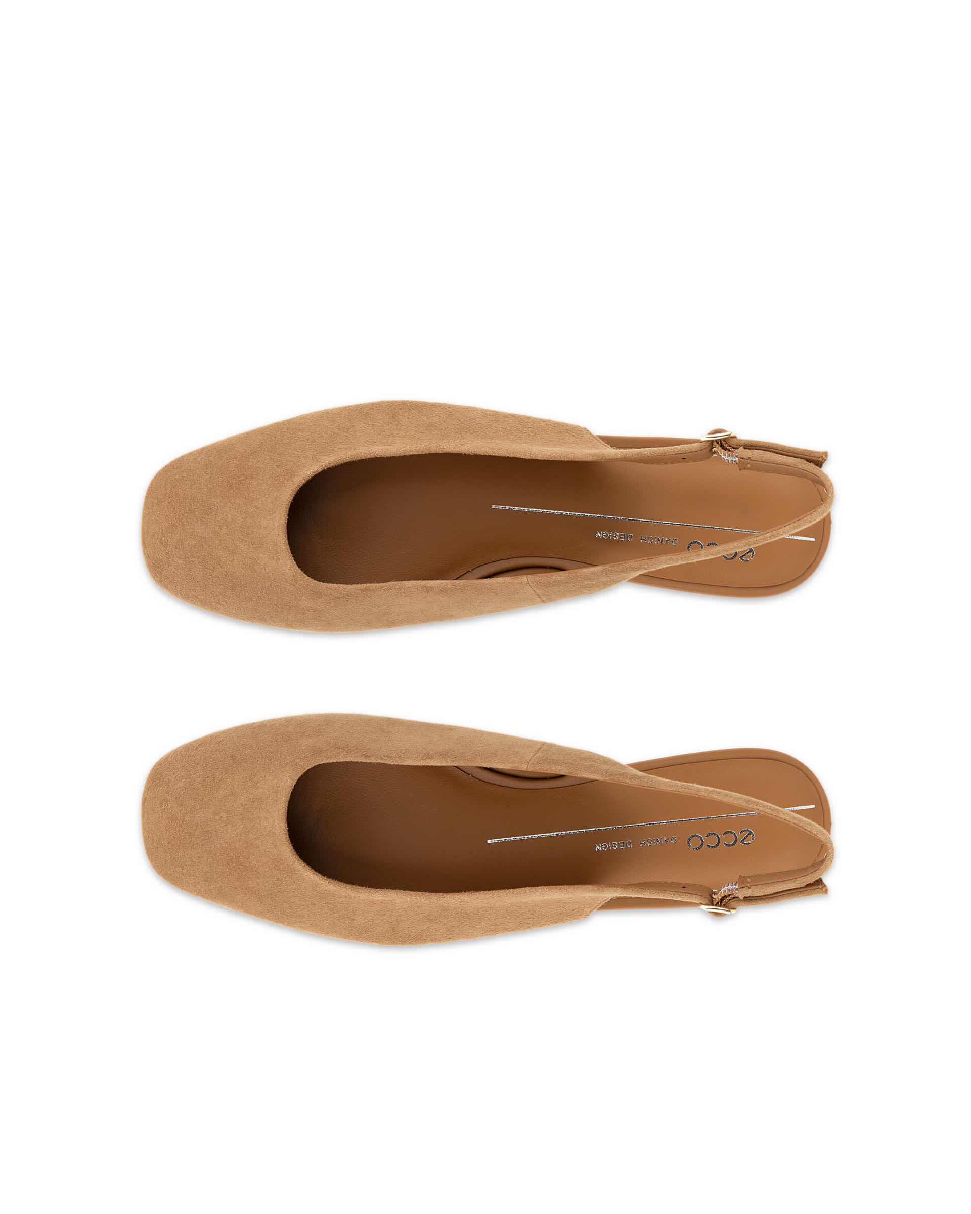 ECCO MARGOT SLING BACK FLAT - Brown - Top left pair