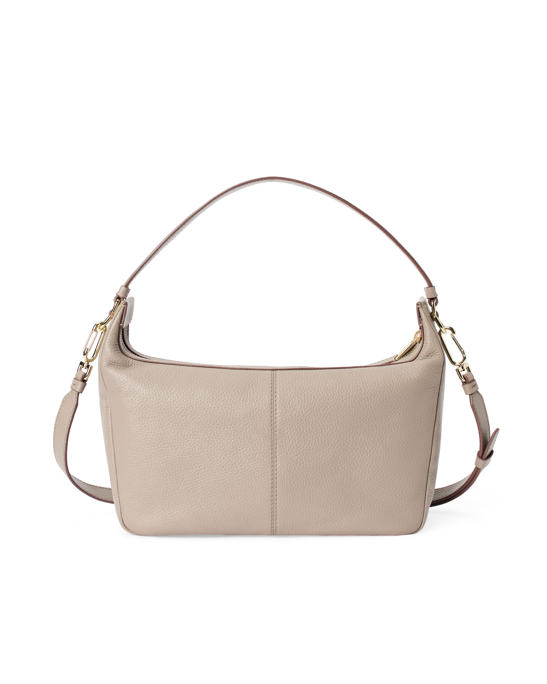 ECCO® Small Hobo Leather Shoulder & Crossbody Bag - Beige - Back