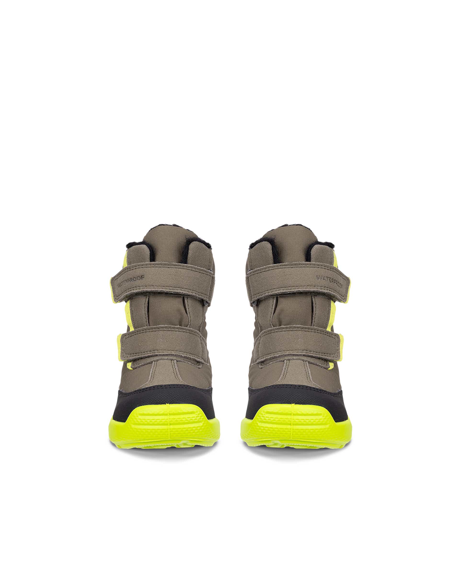 ECCO® URBAN MINI gyerek vízálló textil téli csizma - Zöld - Front pair
