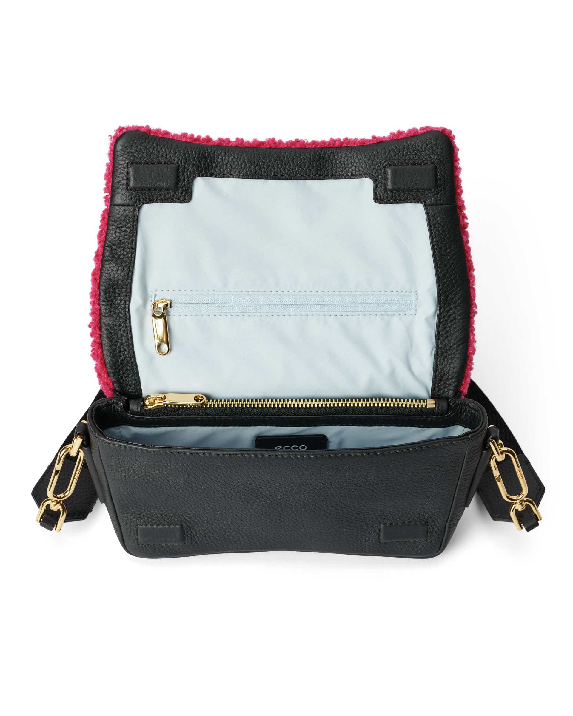 ECCO® Pinch Leather Crossbody Bag - Pink - Inside