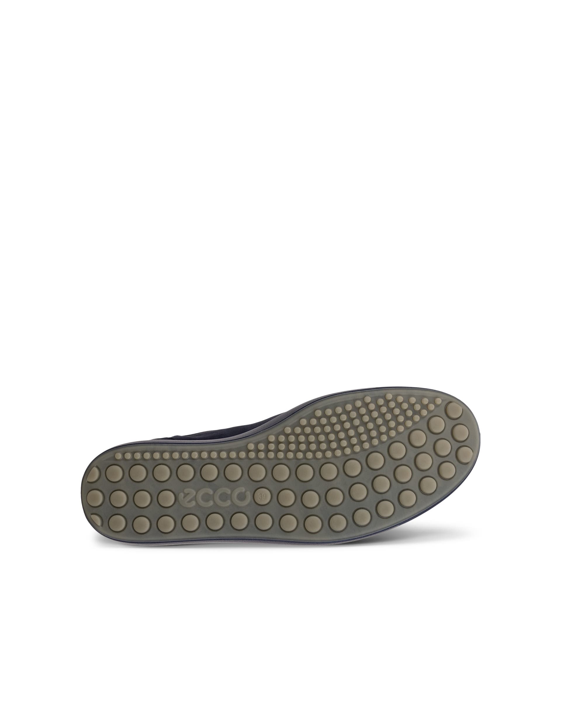 Women's ECCO® Soft 7 Leather Side-Zip Sneaker - Blue - Sole