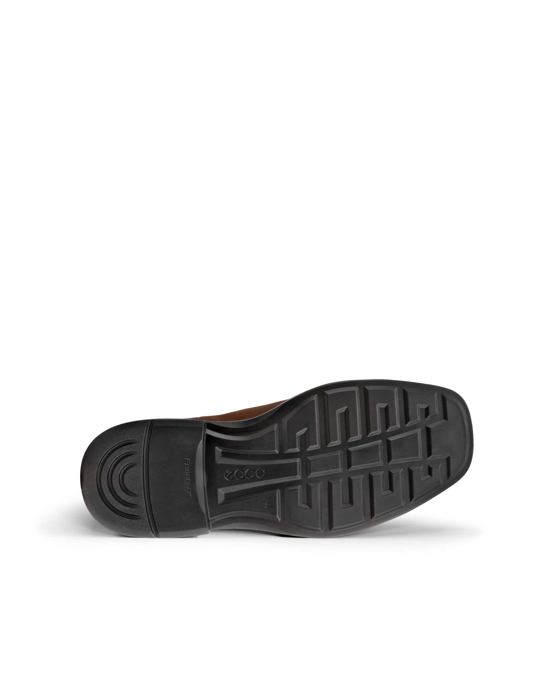 Men's ECCO® Helsinki 2 Nubuck Chelsea Boot - Brown - Sole