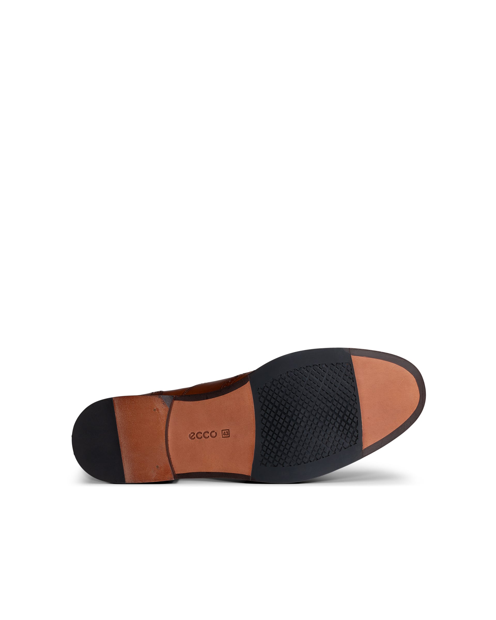 ECCO London Brogue Tie - Brown - Outside