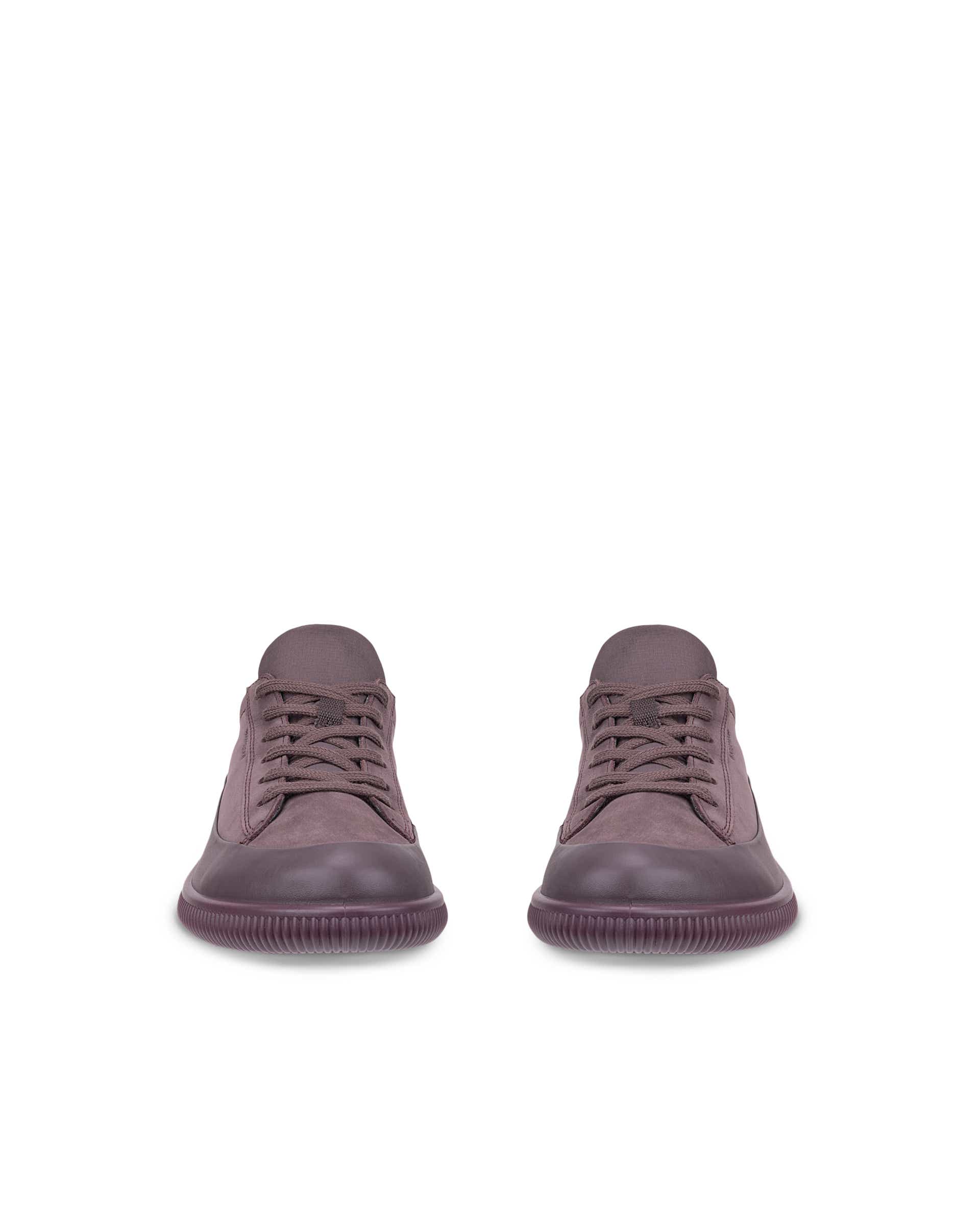 ECCO® SOFT ZERO chaussures imperméable en nubuck pour femme - Violet - Front pair