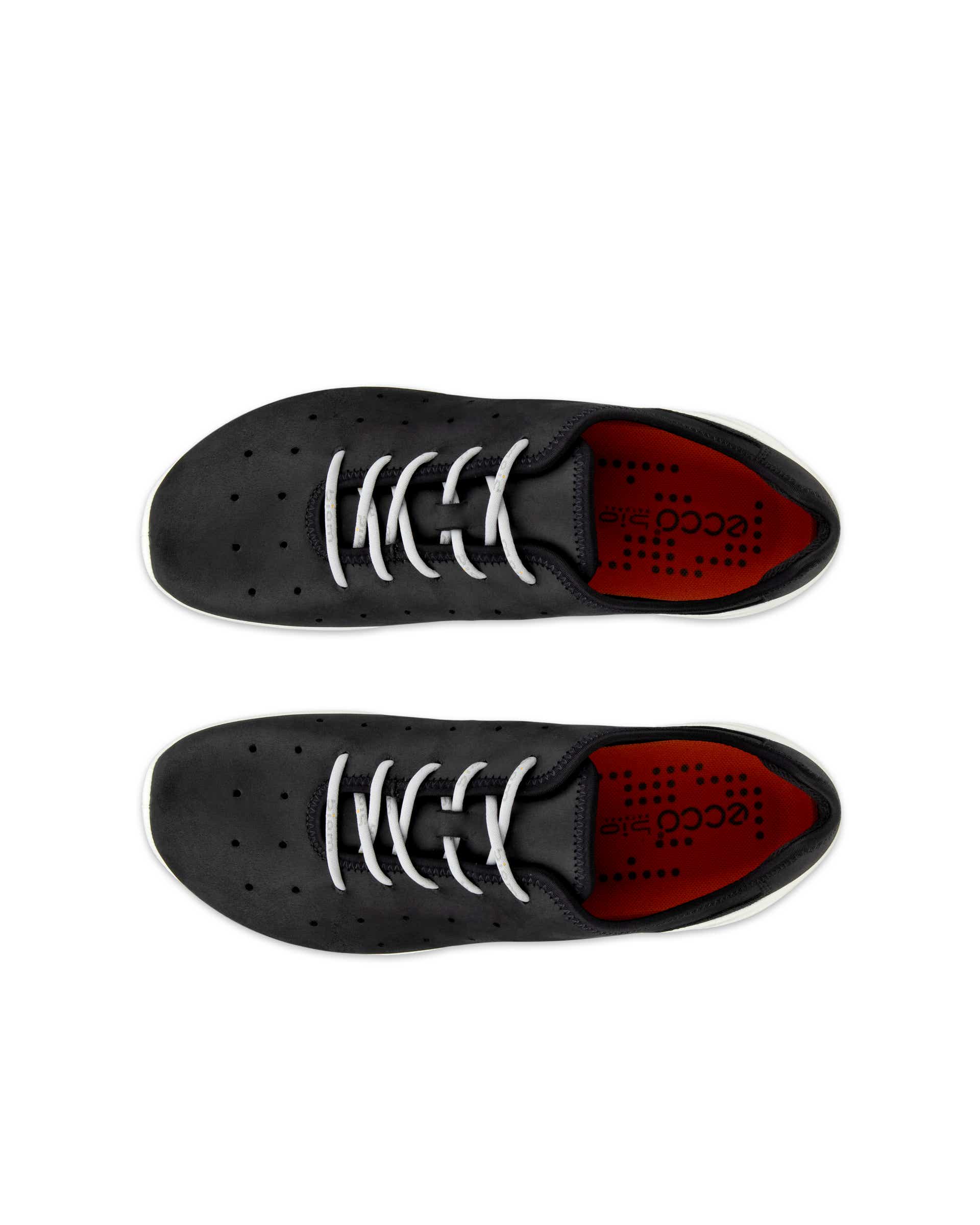 Męskie sznurowane buty z nubuku ECCO® BIOM EVERYDAY - Czarny - Top left pair
