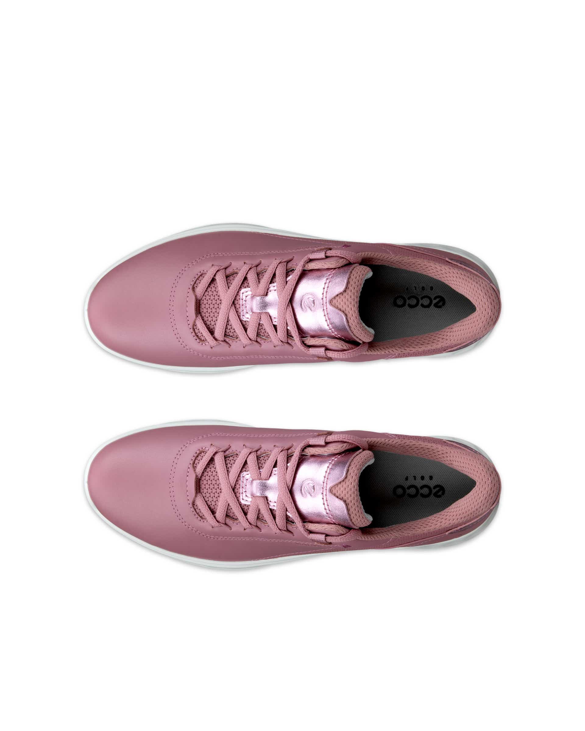 ECCO® GOLF S-CASUAL Damen Wasserdichte Golfschuh aus Leder - Rosa - Top left pair