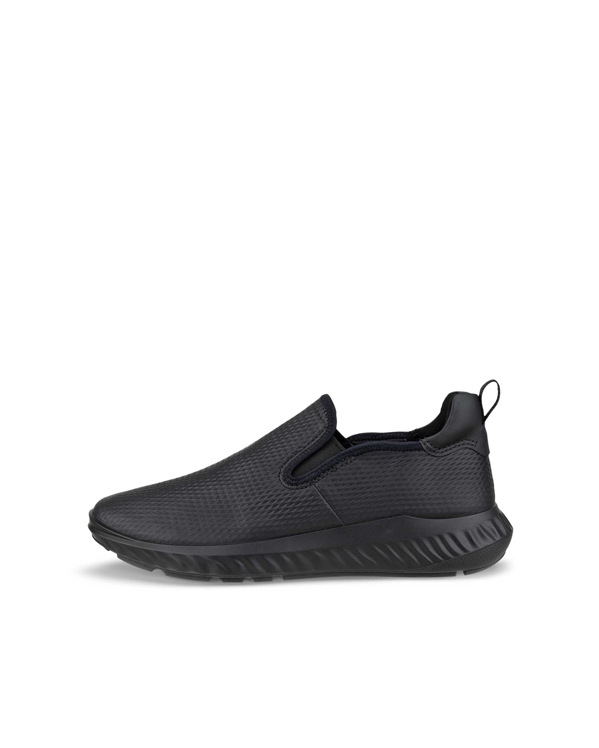 ECCO ATH 1F メンズ レザースニーカー - ブラック - Outside