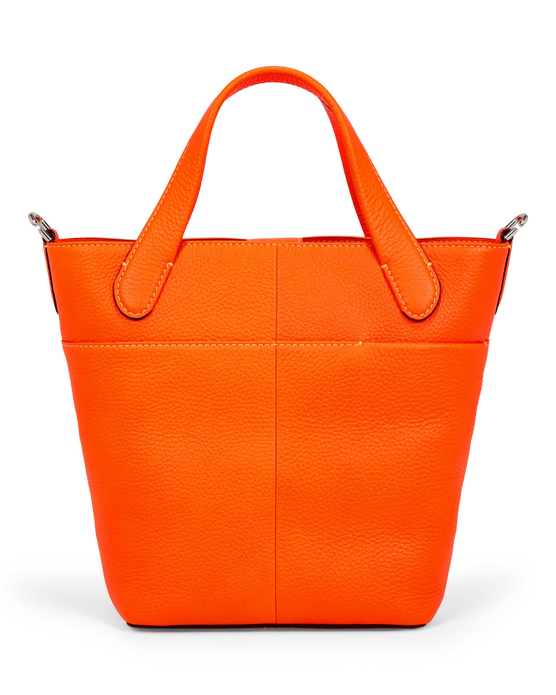 ECCO Tote Pebbled レザートートバッグ | オレンジ