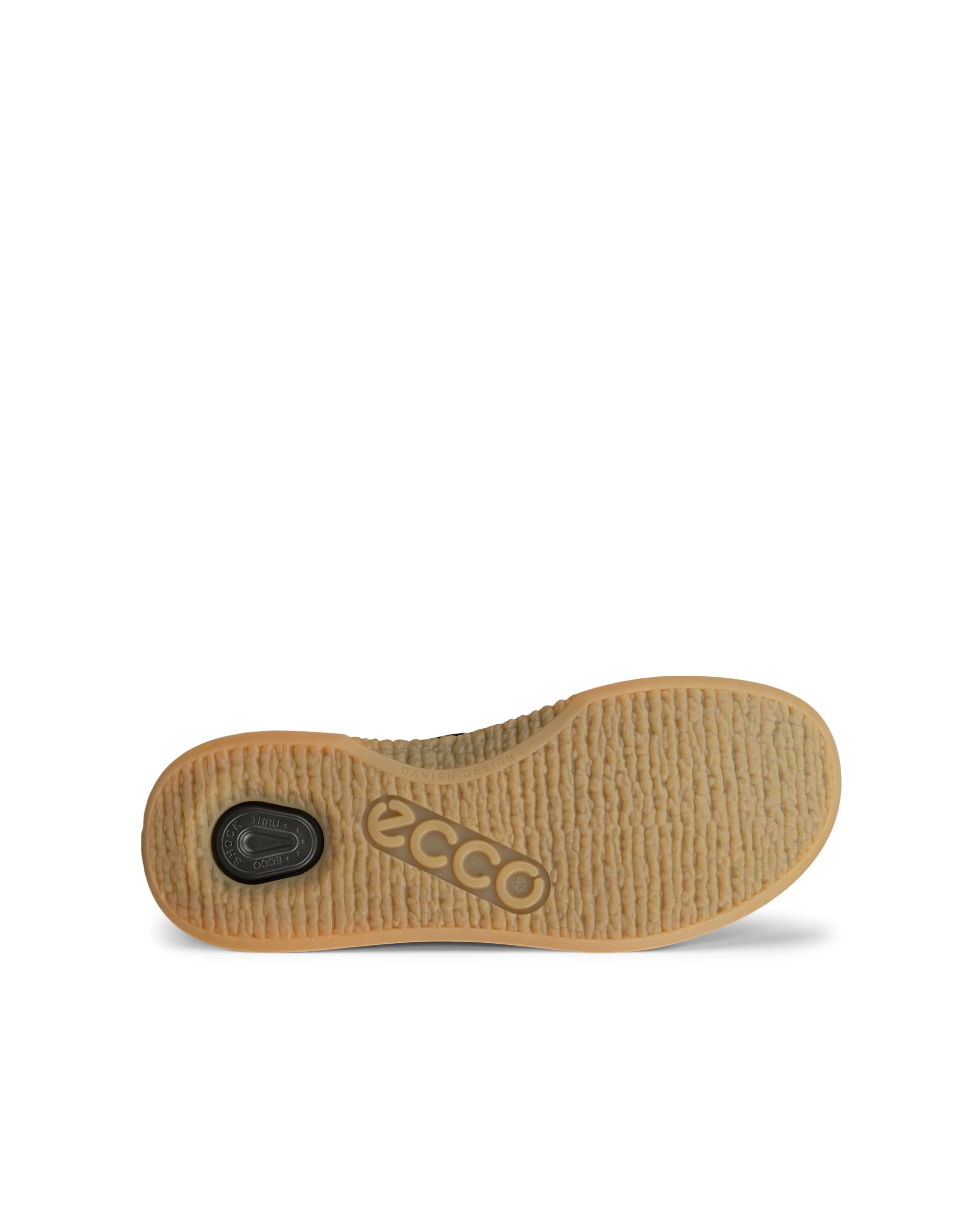 Męskie skórzane buty z ozdobnym szwem ECCO® WALKER 3.0 - Czarny - Sole