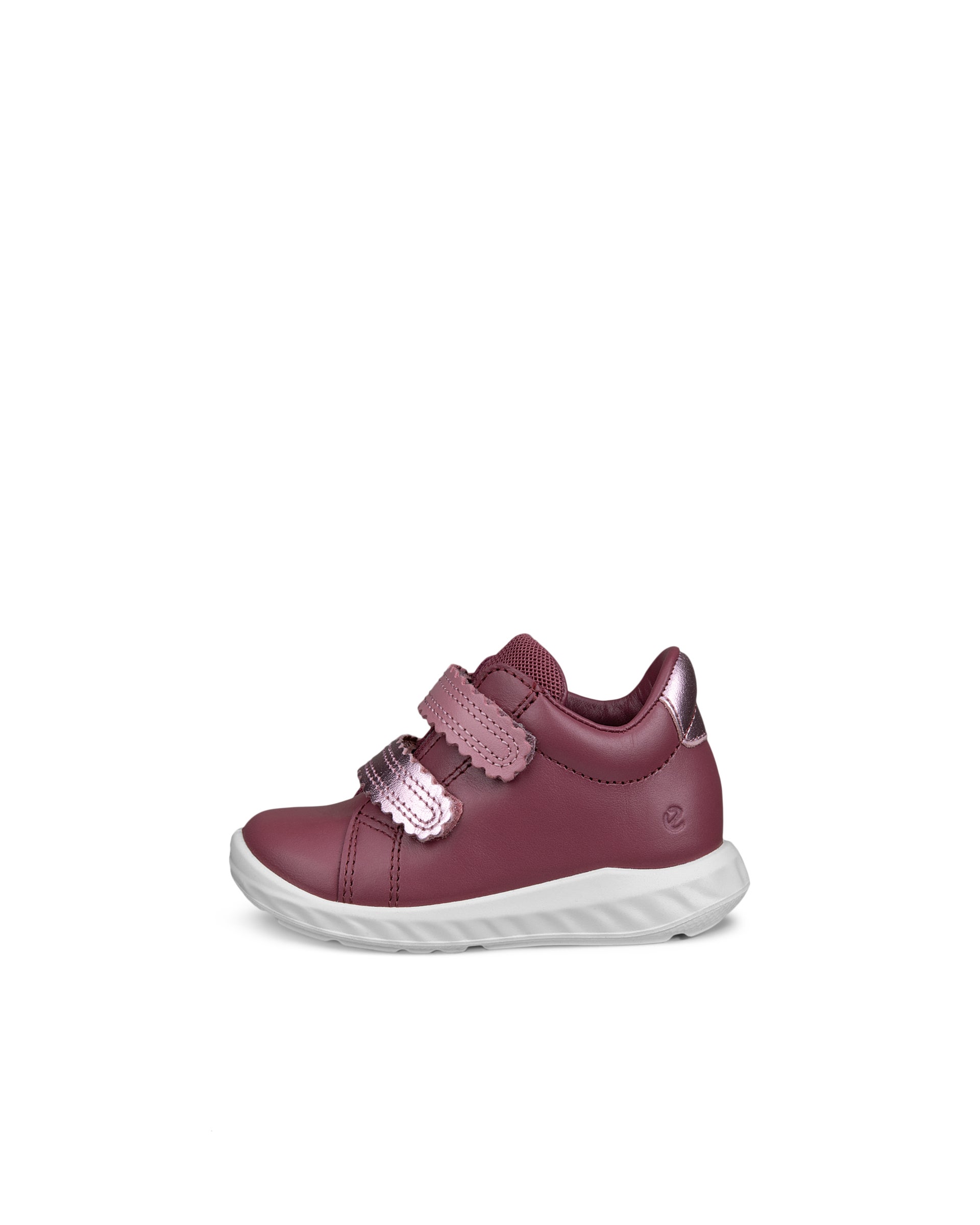 Detské kožené tenisky suchý zips ECCO® SP.1 LITE INFANT - Ružová - Outside