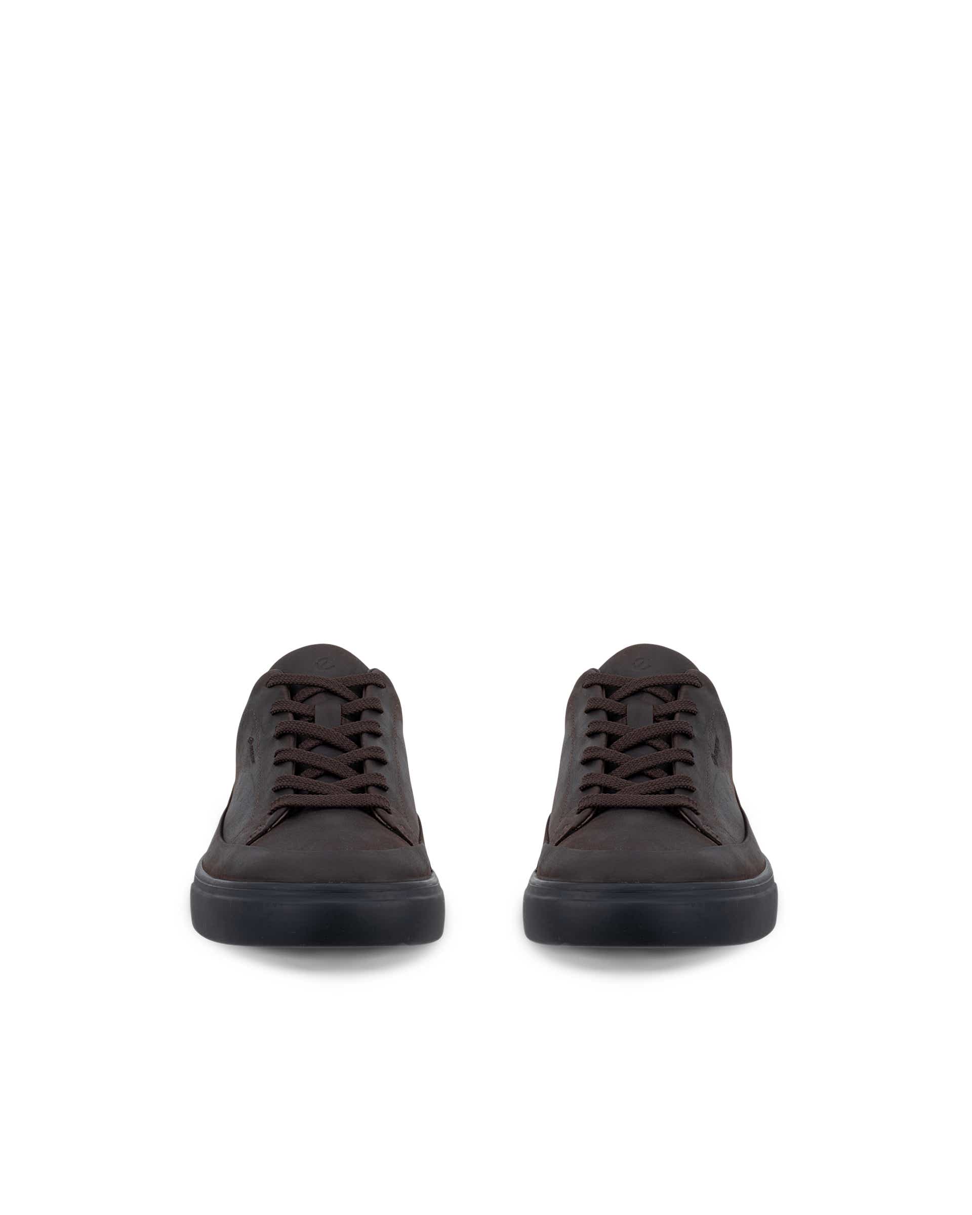 ECCO® SOFT 10 Gore-Tex sneakers i nubuck til herrer - Brun - Front pair