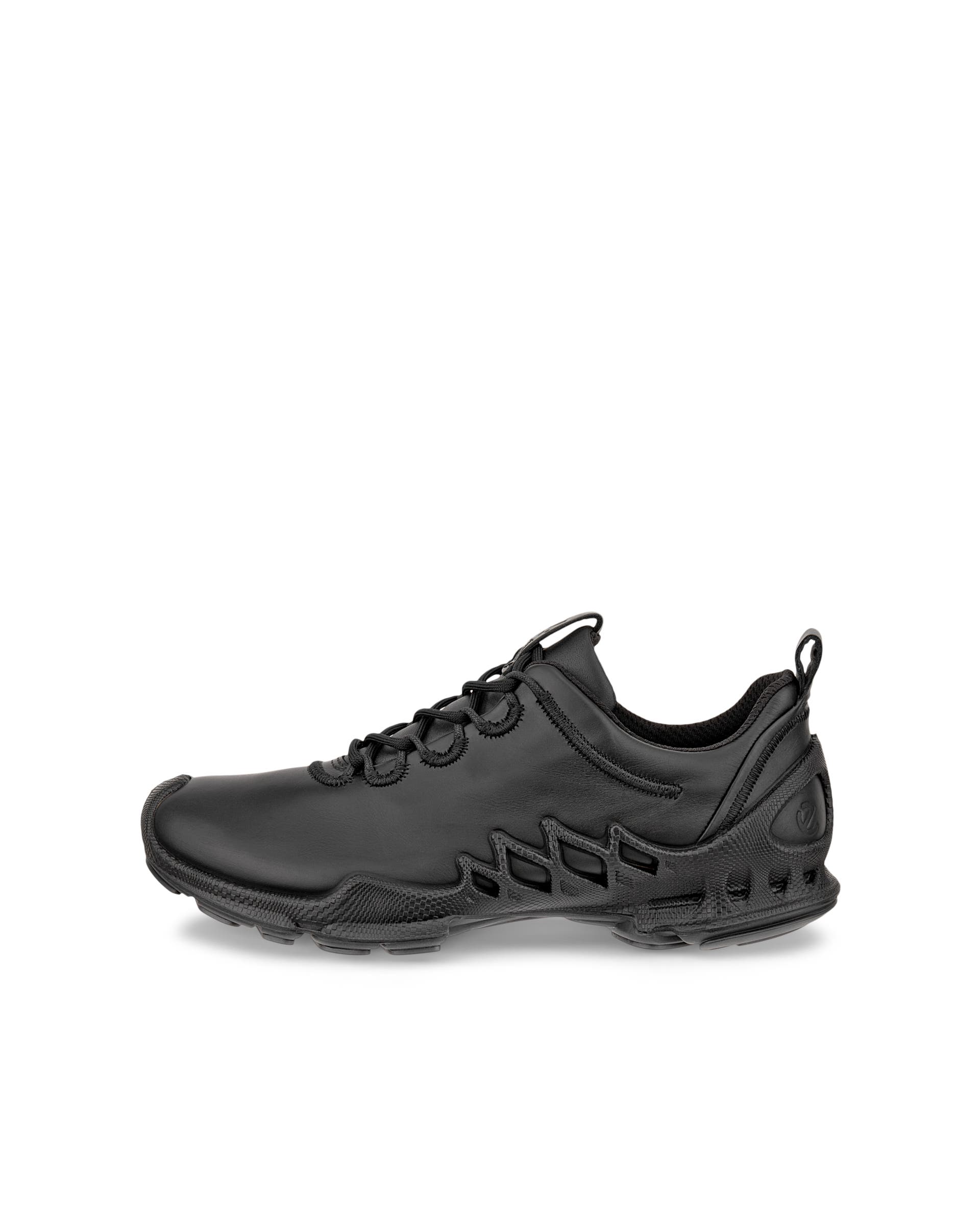 Men's ECCO® BIOM AEX Leather Outdoor Sneaker - Black - Outside