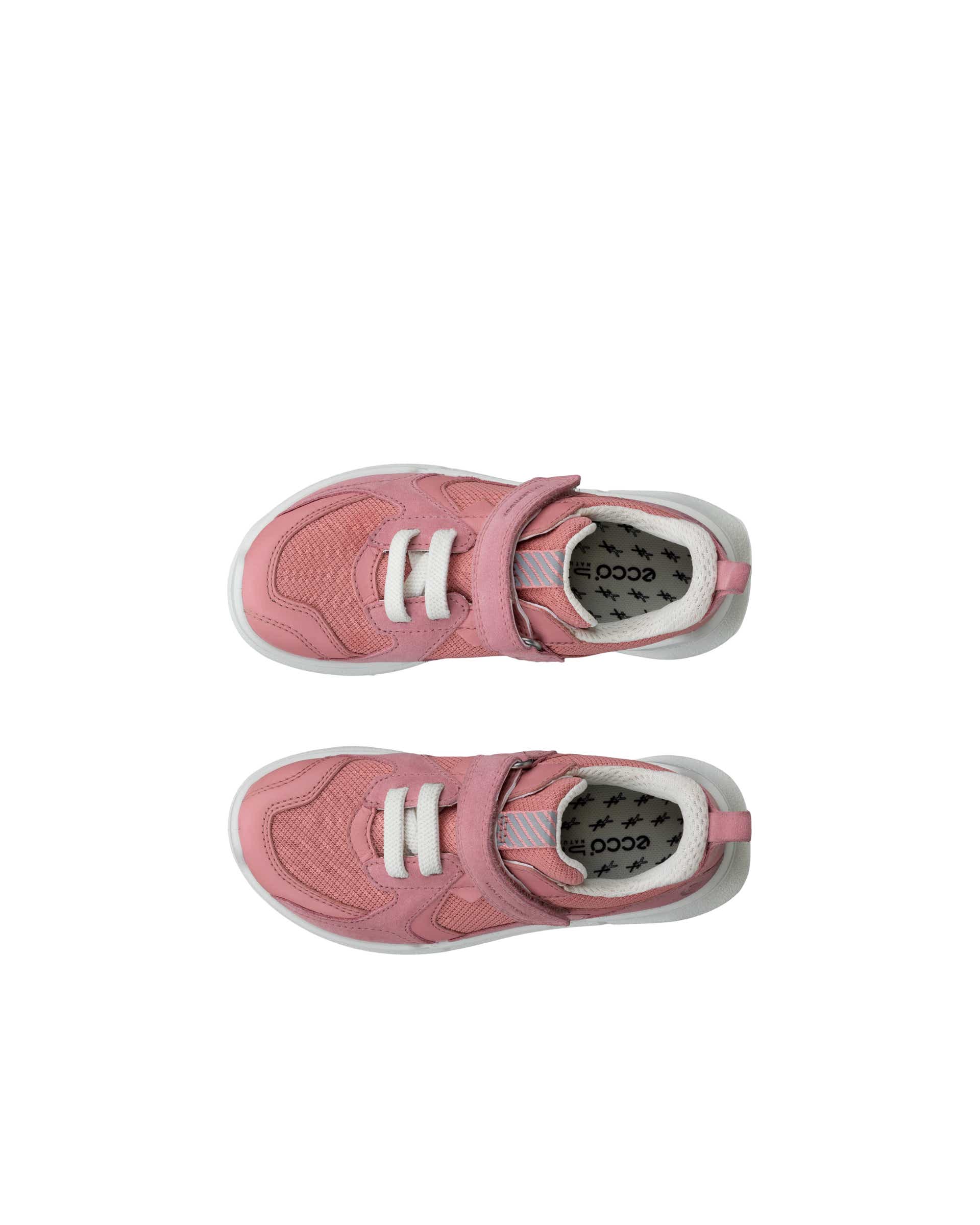 ECCO® Biom K1 baskets en daim pour enfant - Rose - Top left pair