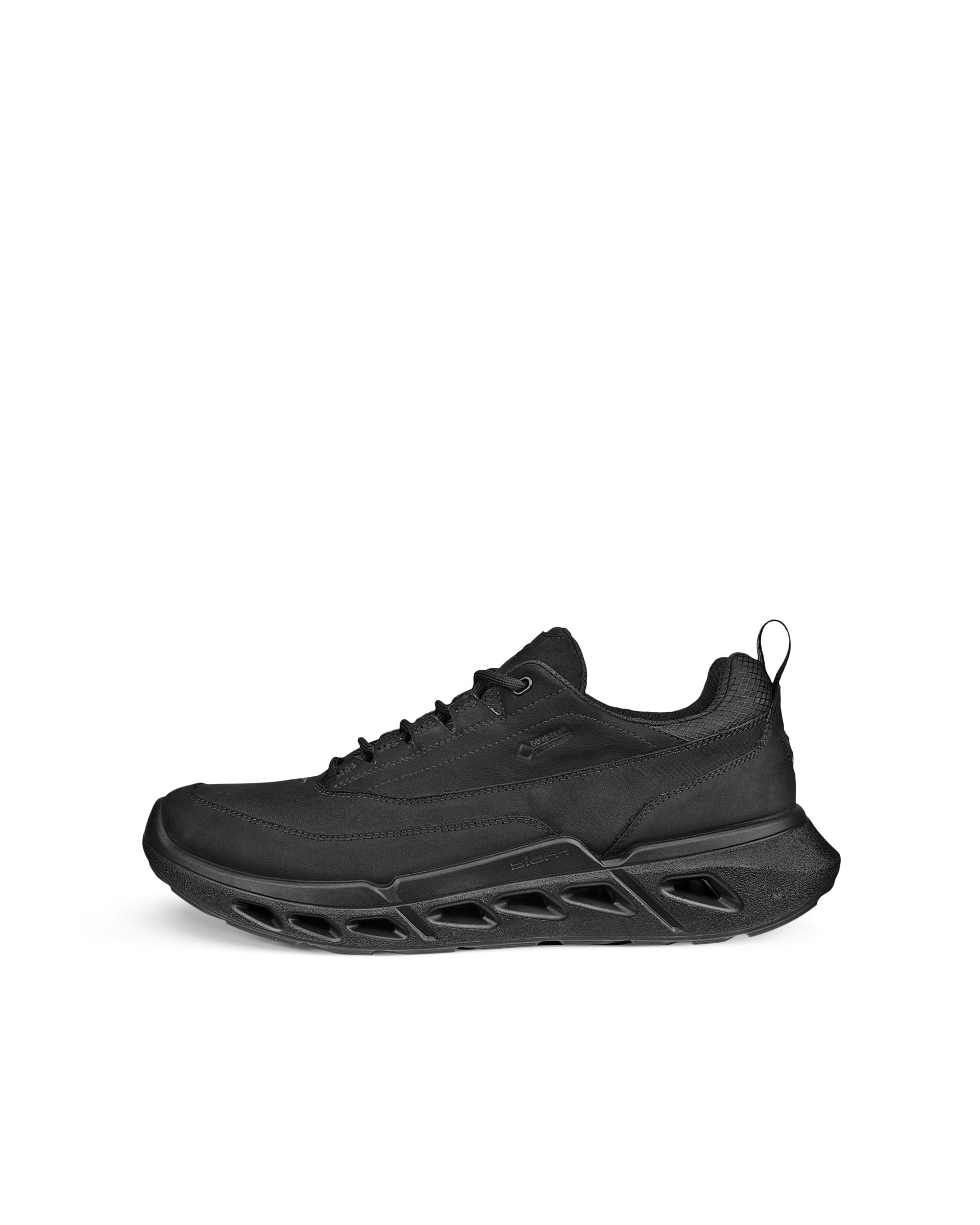 Men's ECCO® Biom 720 Leather Gore-Tex Sneaker - Black - Outside