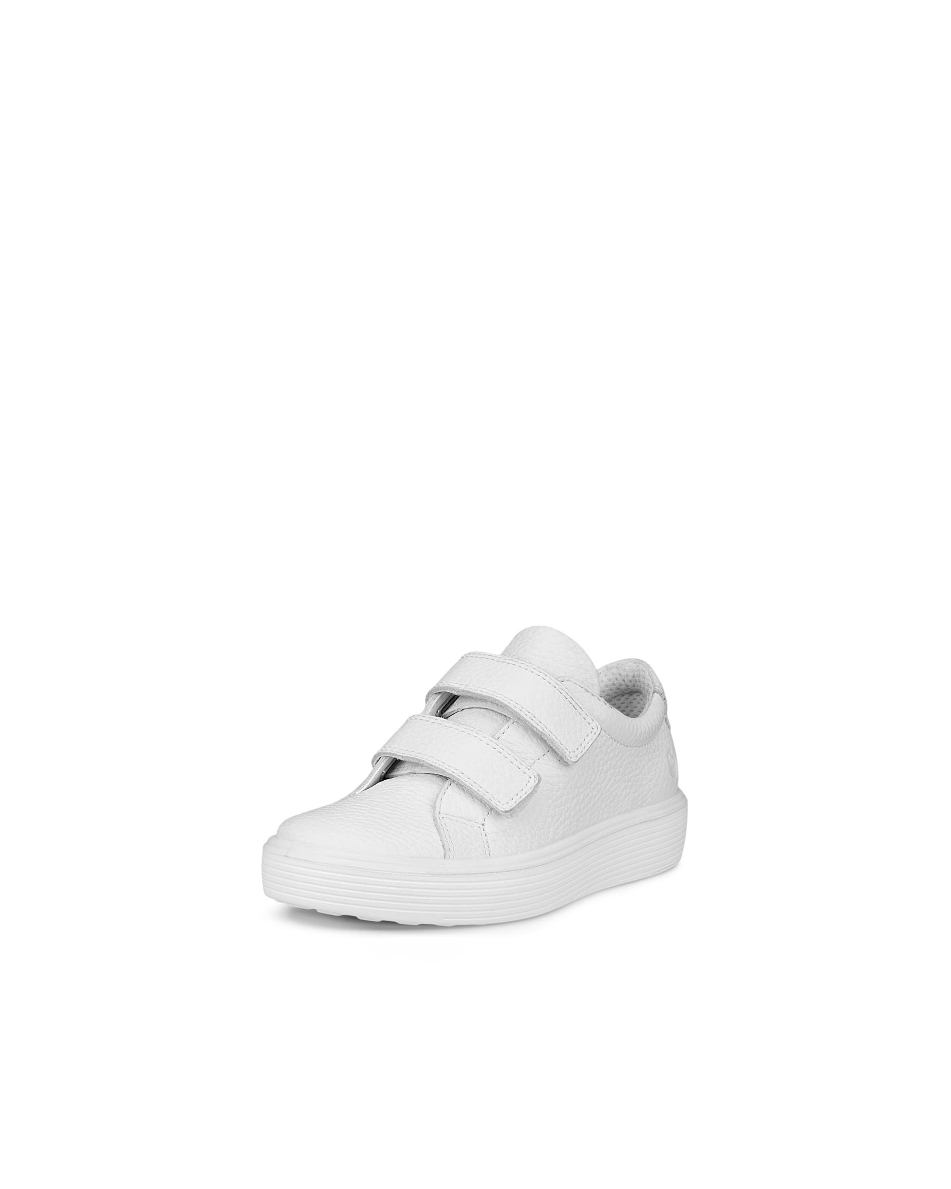 Kids' ECCO® Soft 60 Leather Two-Strap Sneaker - White - Main