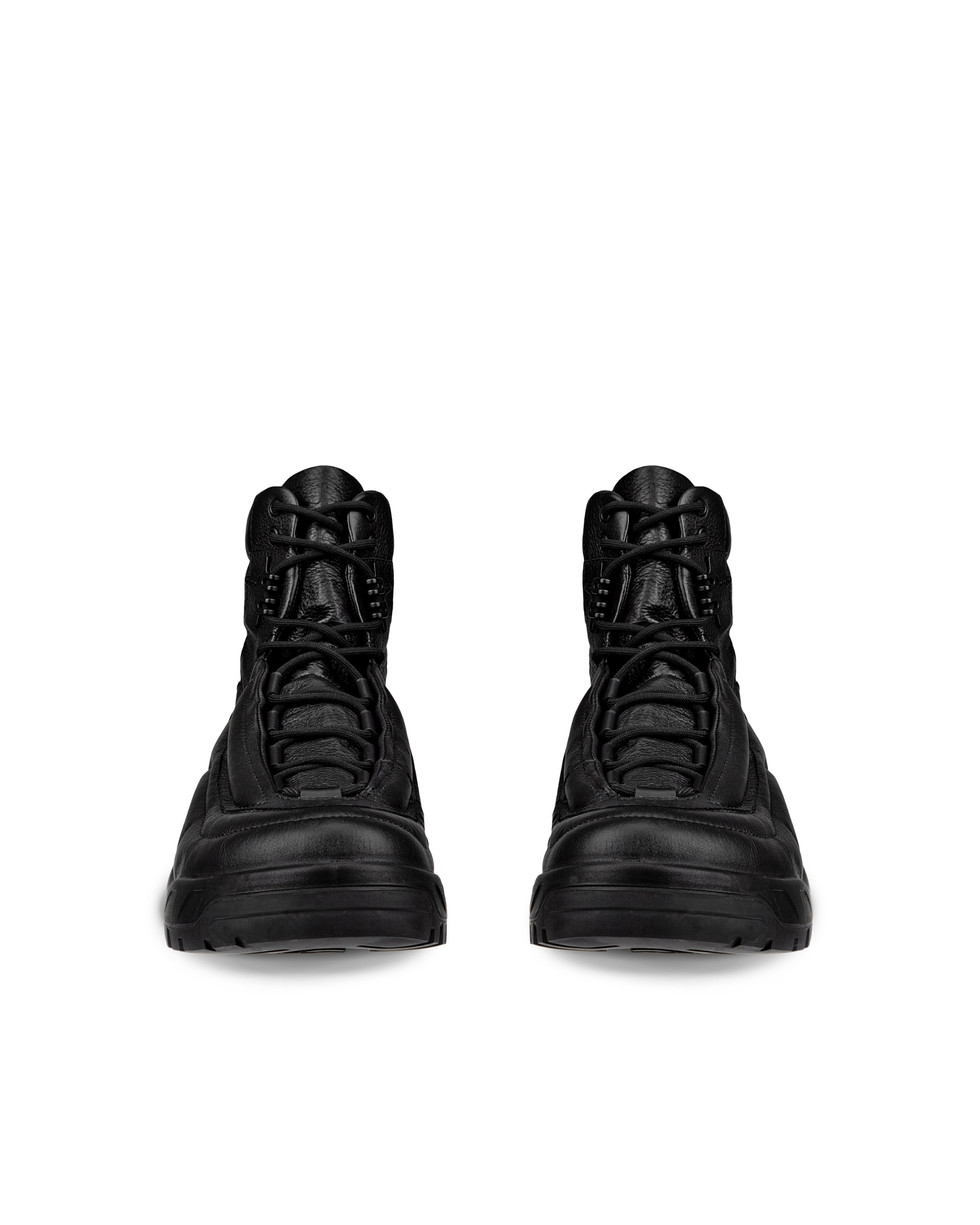 ECCO® Offroad Heren leren outdoor enkellaars - Zwart - Front pair