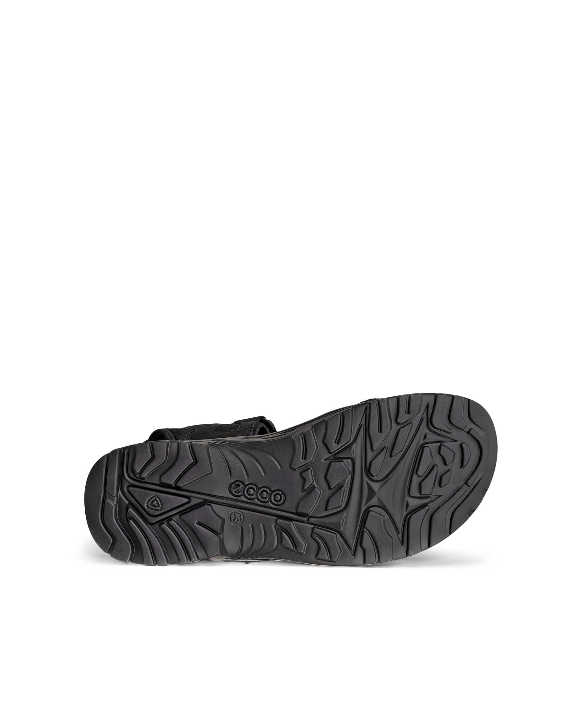 Męskie nubukowe sandały outdoor ECCO® OFFROAD - Czarny - Sole