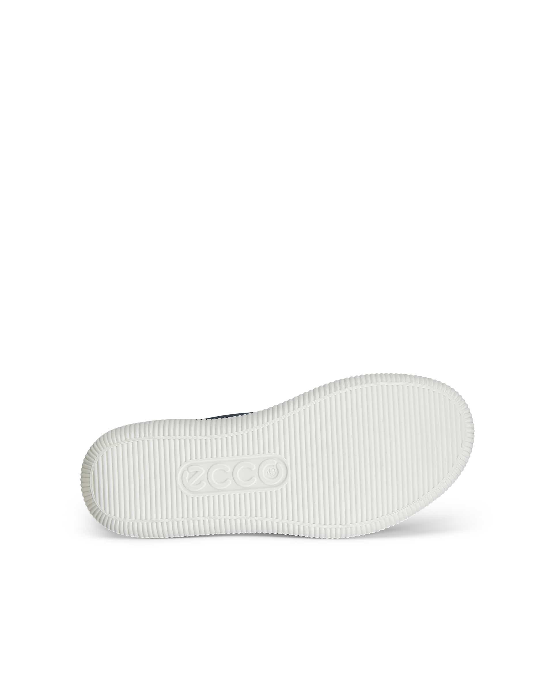 Zapatillas de piel ECCO® Soft Zero para hombre - Azul - Sole