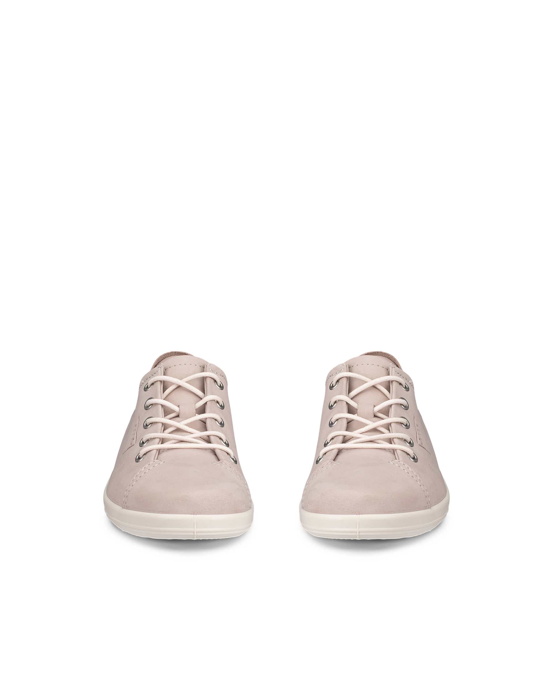 Women's ECCO® Soft 2.0 Nubuck Walking Shoe - Grey - Front pair